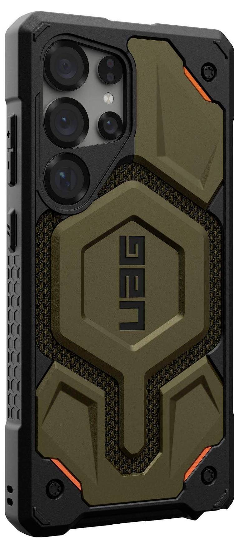 Urban Armor Gear Monarch Pro Outdoorcase Samsung Galaxy S25 Ultra Grün Induktives Laden, Stoßfest 21446111397B