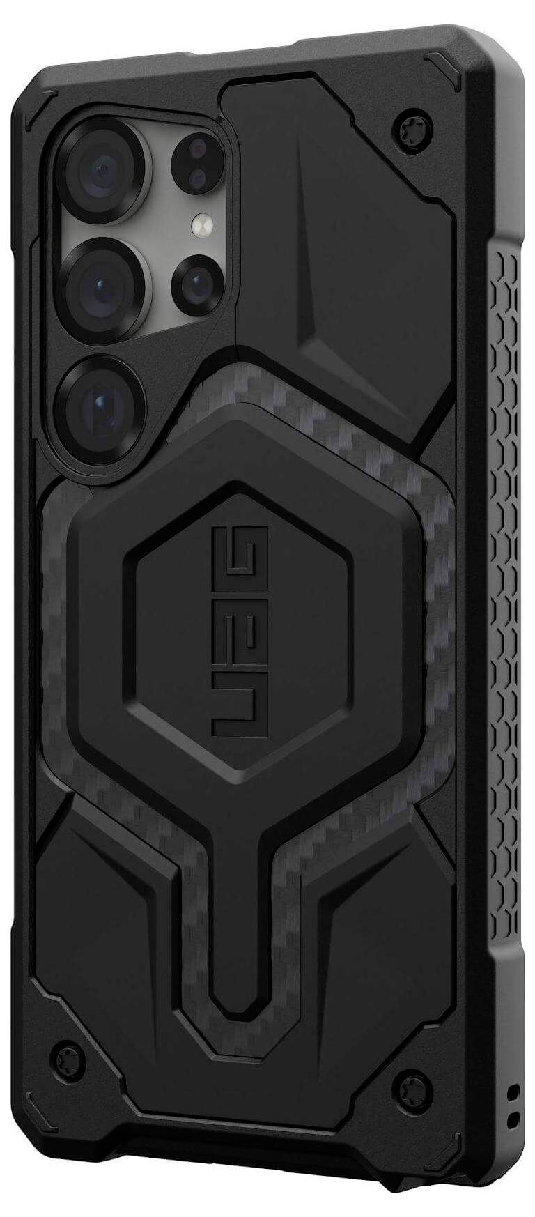 Urban Armor Gear Monarch Pro Outdoorcase Samsung Galaxy S25 Ultra Carbon Induktives Laden, Stoßfest 214461114242