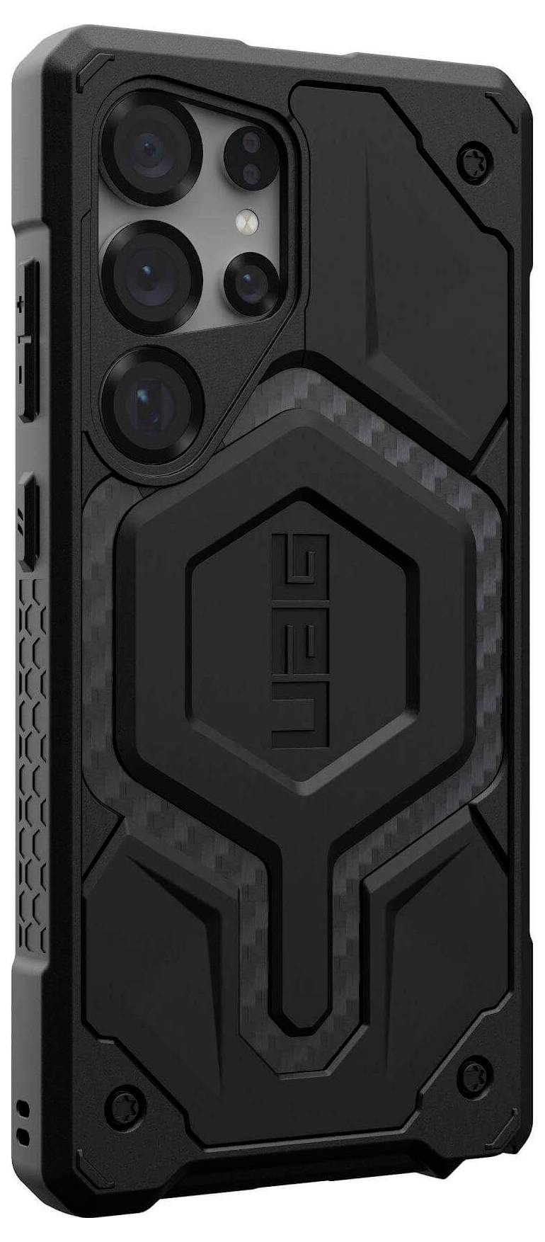 Urban Armor Gear Monarch Pro Outdoorcase Samsung Galaxy S25 Ultra Carbon Induktives Laden, Stoßfest 214461114242