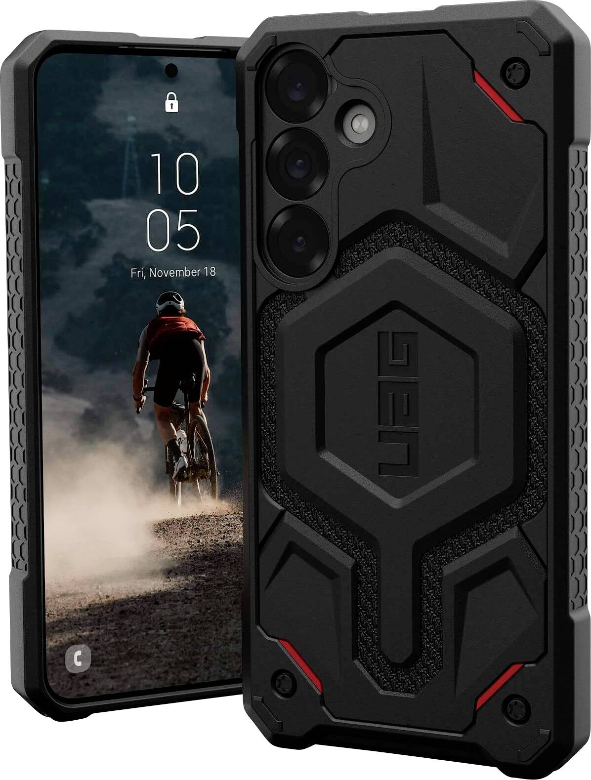 Urban Armor Gear Monarch Pro Outdoorcase Samsung Galaxy S25+ Schwarz Induktives Laden, Stoßfest 214462113940