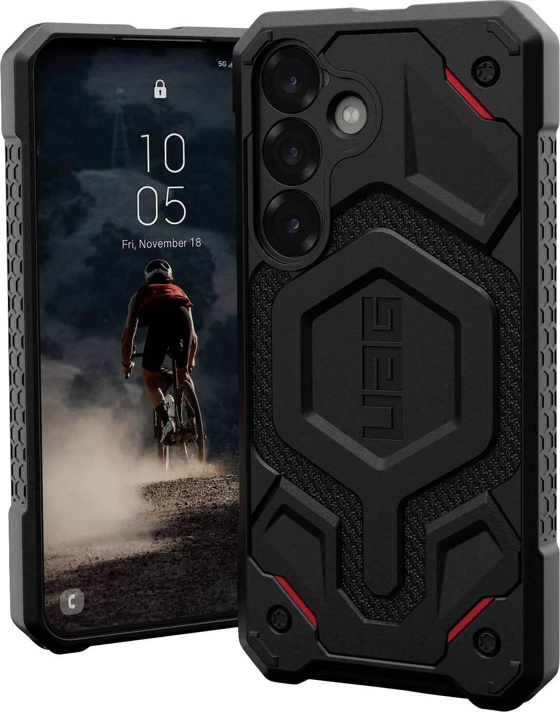 Urban Armor Gear Monarch Pro Outdoorcase Samsung Galaxy S25 Schwarz Induktives Laden, Stoßfest 214463113940