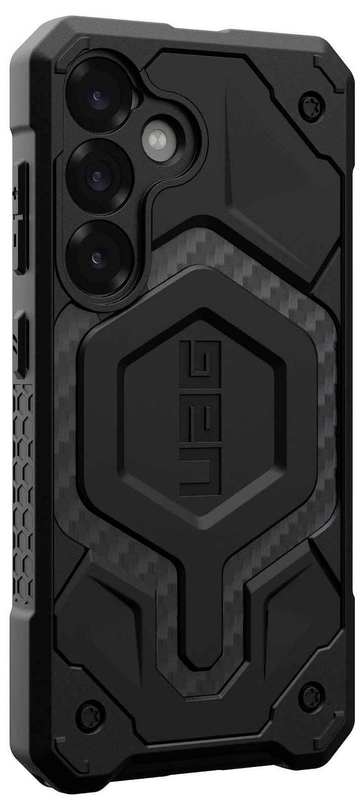 Urban Armor Gear Monarch Pro Outdoorcase Samsung Galaxy S25 Carbon Induktives Laden, Stoßfest 214463114242