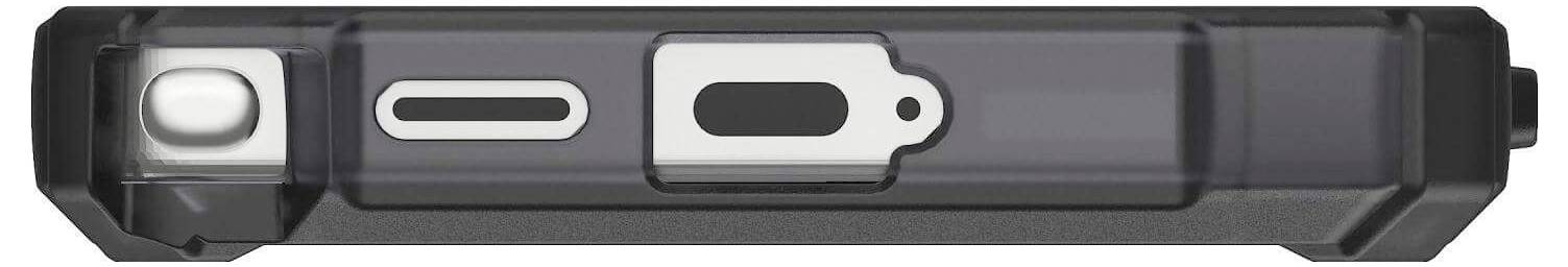 Urban Armor Gear Plasma XTE Outdoorcase Samsung Galaxy S25 Ultra Transparent, Titan Induktives Laden, Standfunktion, Stoßfest