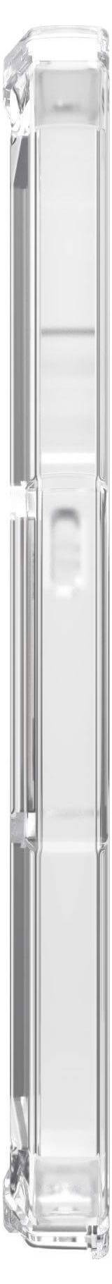 Transparenter Kunststoffbehälter in schmaler vertikaler Form, geeignet für die Aufbewahrung kleiner Gegenstände.