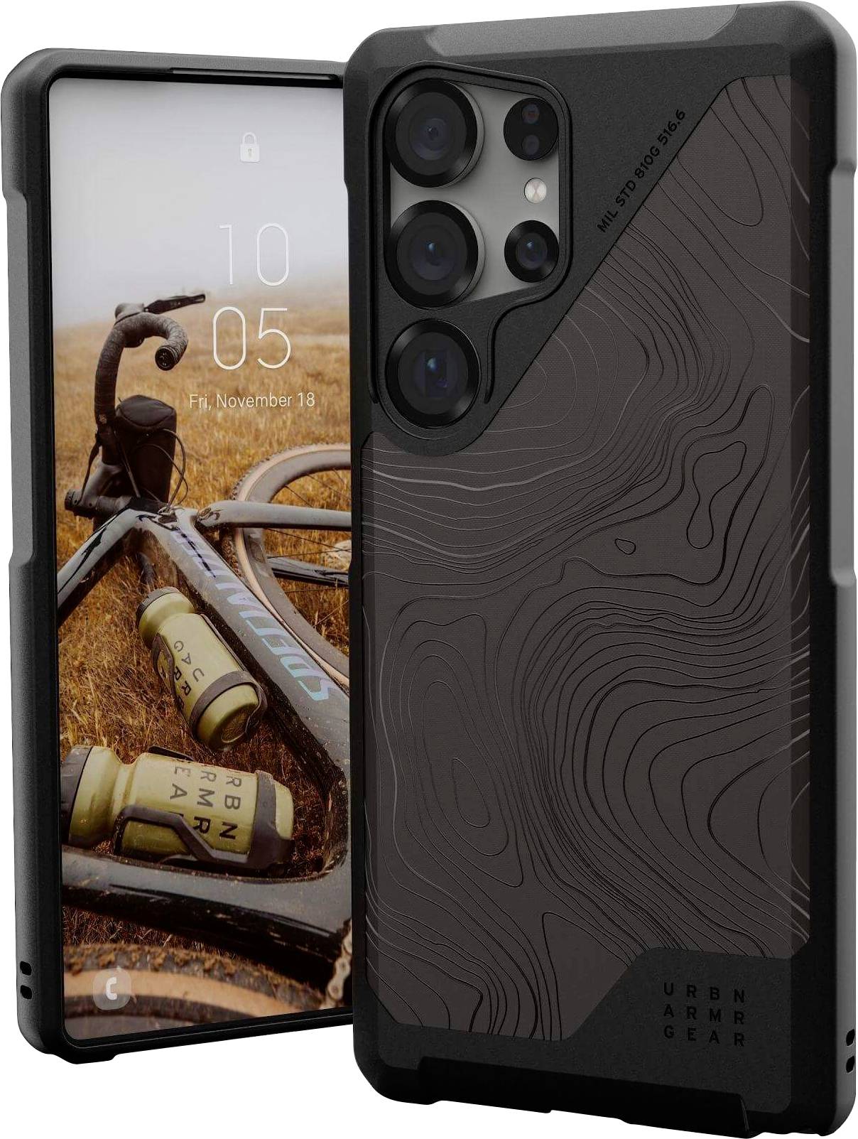 Urban Armor Gear Metropolis LT Outdoorcase Samsung Galaxy S25 Ultra Schwarz Induktives Laden, Stoßfest 214470114062