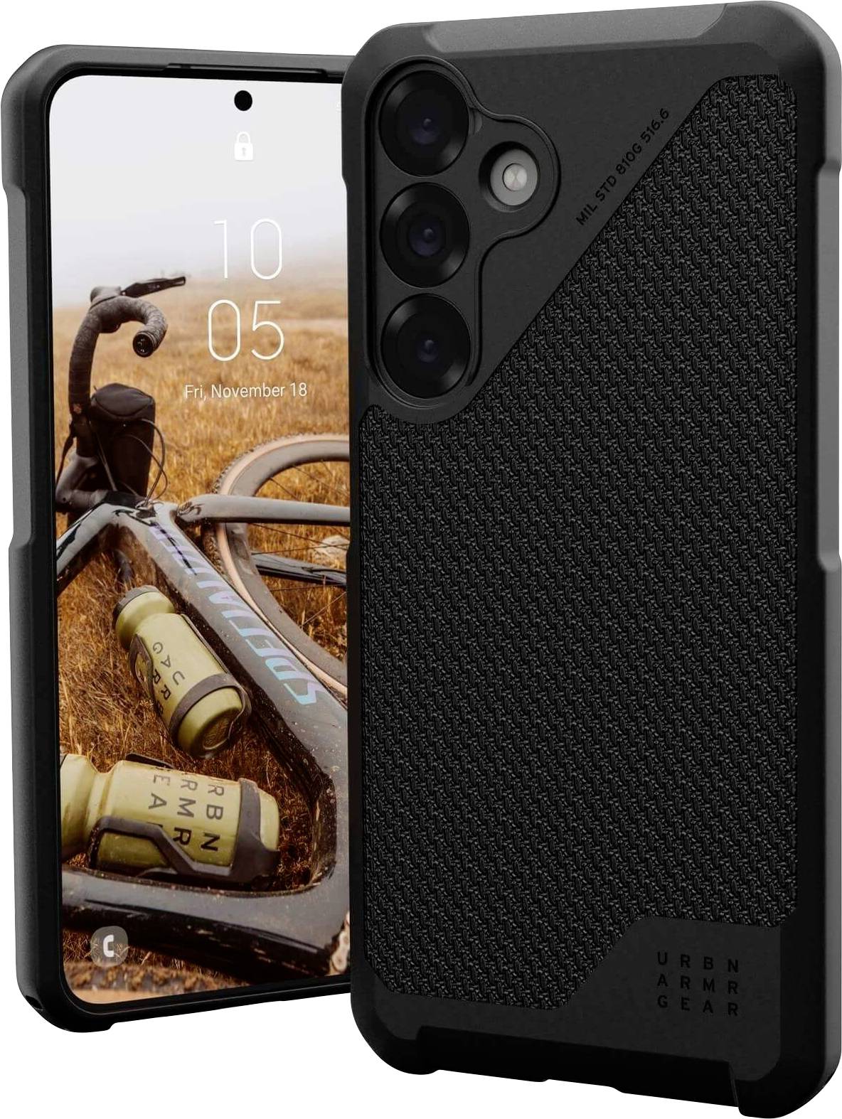 Urban Armor Gear Metropolis LT Outdoorcase Samsung Galaxy S25+ Schwarz Induktives Laden, Stoßfest 214471113940
