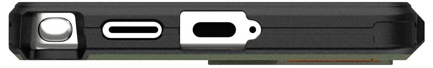 Urban Armor Gear Civilian Backcover Samsung Galaxy S25 Ultra Oliv, Orange Induktives Laden, Stoßfest 214473117297