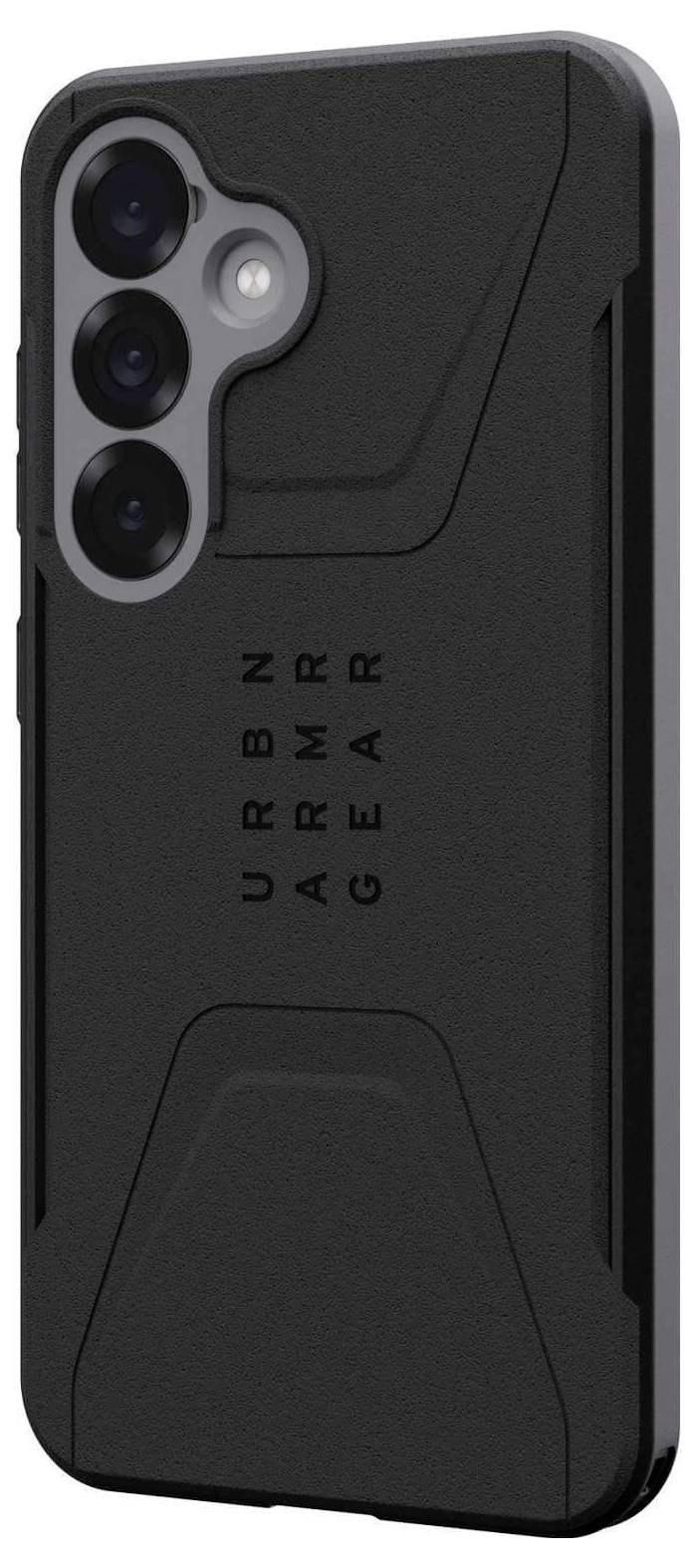 Urban Armor Gear Civilian Backcover Samsung Galaxy S25 Schwarz Induktives Laden, Stoßfest 214475114040
