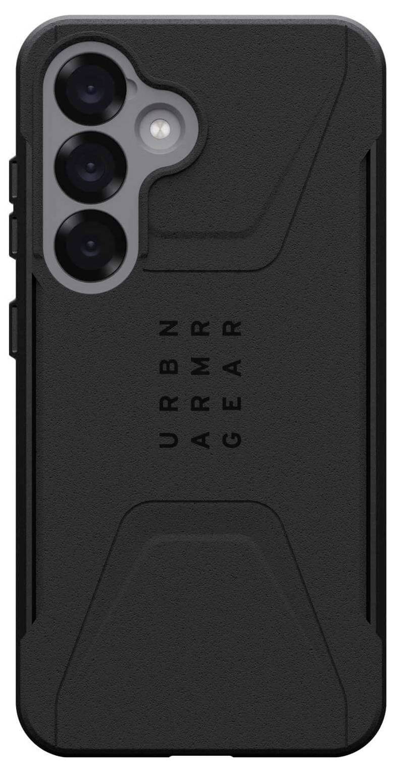 Urban Armor Gear Civilian Backcover Samsung Galaxy S25 Schwarz Induktives Laden, Stoßfest 214475114040