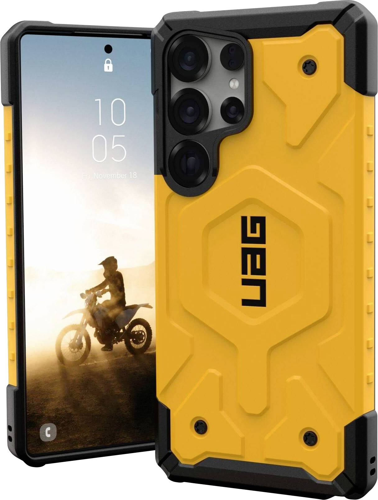 Urban Armor Gear Pathfinder Outdoorcase Samsung Galaxy S25 Ultra Gelb Induktives Laden, Stoßfest 214476118282