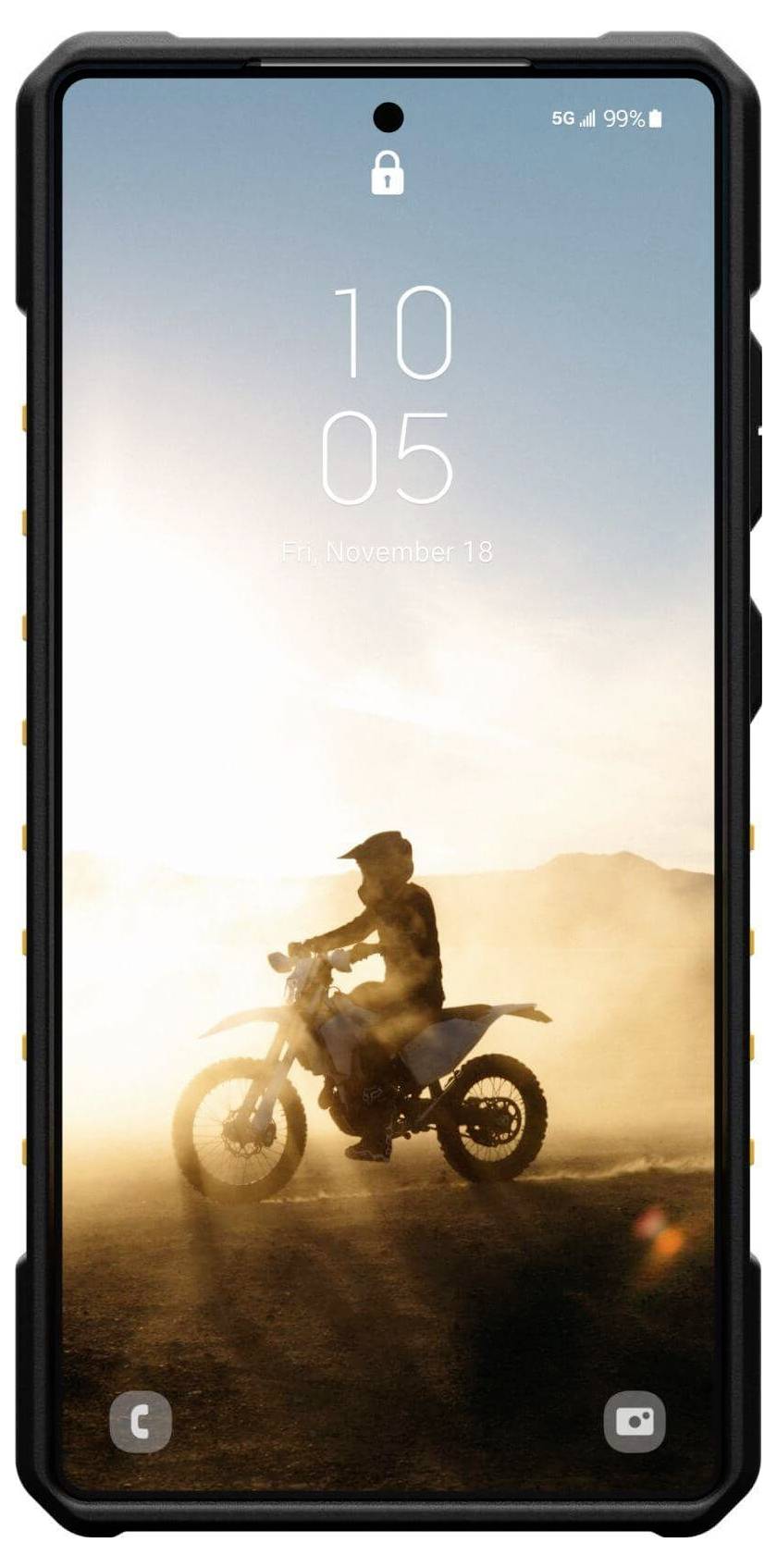 Urban Armor Gear Pathfinder Outdoorcase Samsung Galaxy S25 Ultra Gelb Induktives Laden, Stoßfest 214476118282