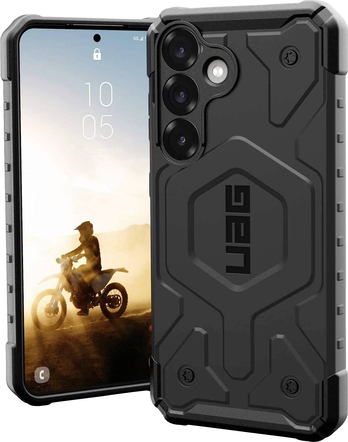 Urban Armor Gear Pathfinder Outdoorcase Samsung Galaxy S25 Schwarz Induktives Laden, Stoßfest 214478114040