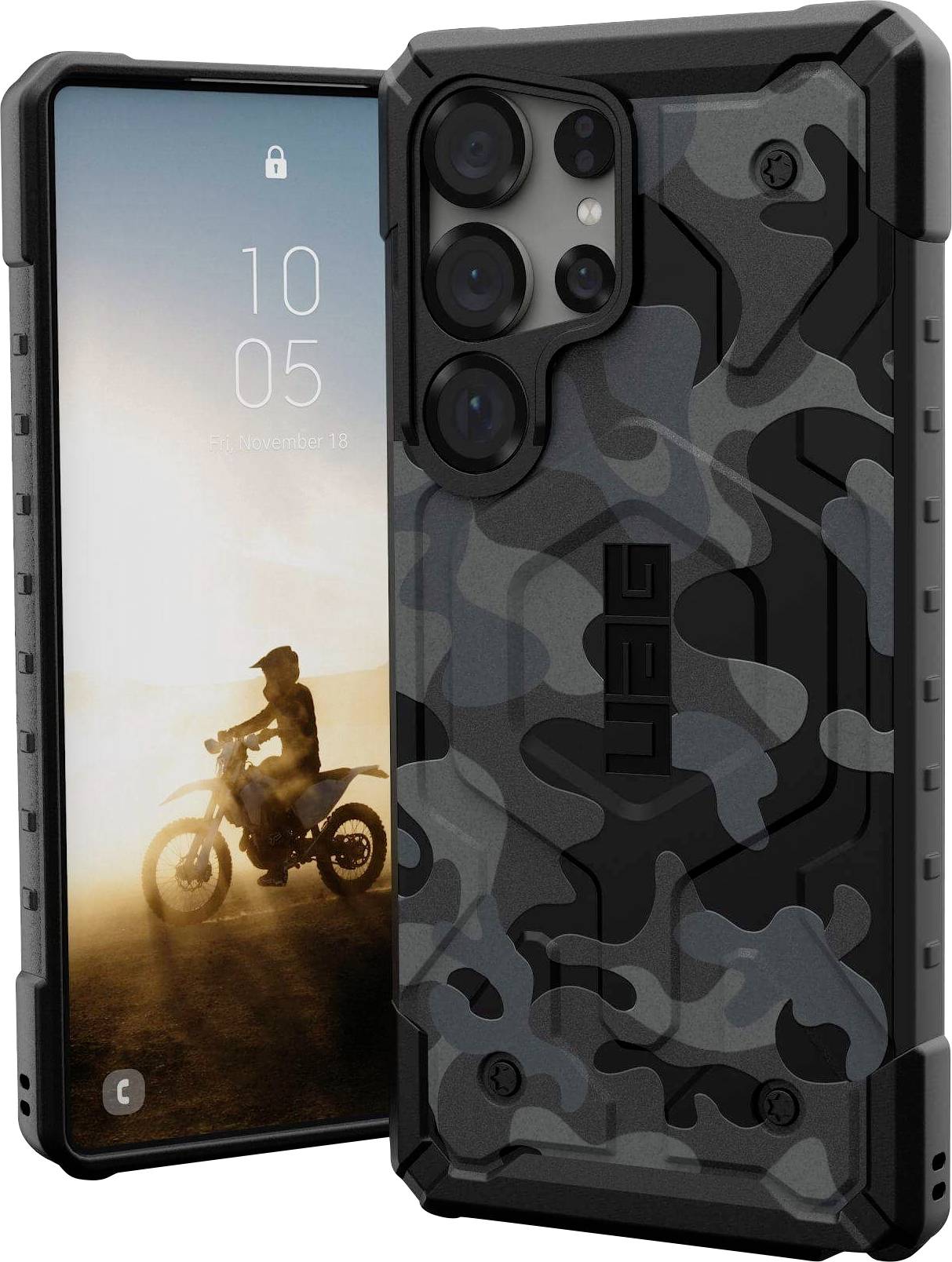 Urban Armor Gear Pathfinder SE Outdoorcase Samsung Galaxy S25 Ultra Camouflage Induktives Laden, Stoßfest 214479114061