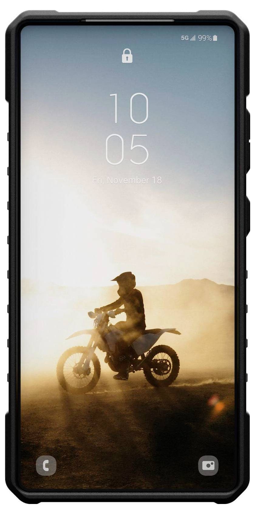 Urban Armor Gear Pathfinder Outdoorcase Samsung Galaxy S25 Ultra Schwarz Induktives Laden, Stoßfest 214480114040