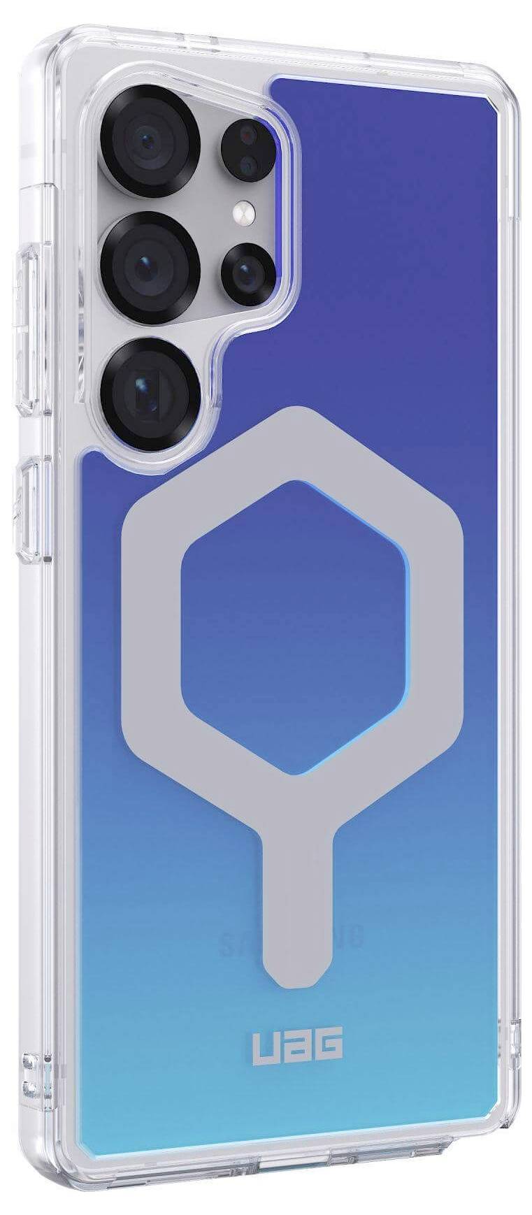 Urban Armor Gear Plyo Pro Backcover Samsung Galaxy S25 Ultra Blau, Ombré Induktives Laden, Stoßfest 214486115E5E