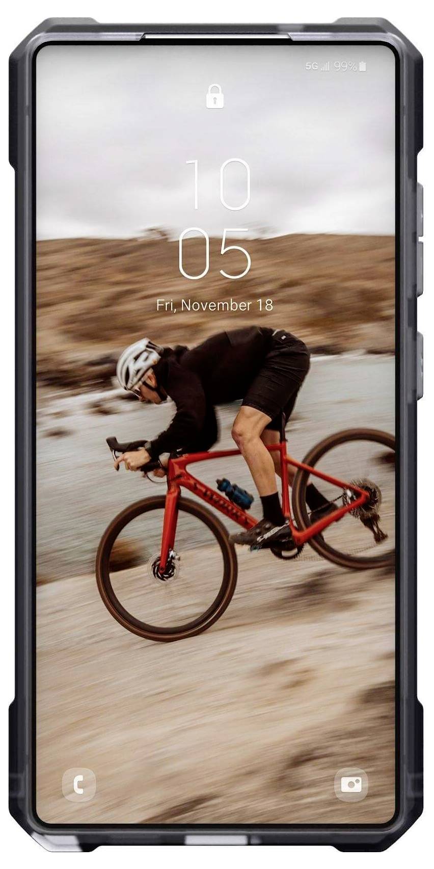 Urban Armor Gear Essential Armor Outdoorcase Samsung Galaxy S25 Ultra Grau, Transparent Induktives Laden 214492113131