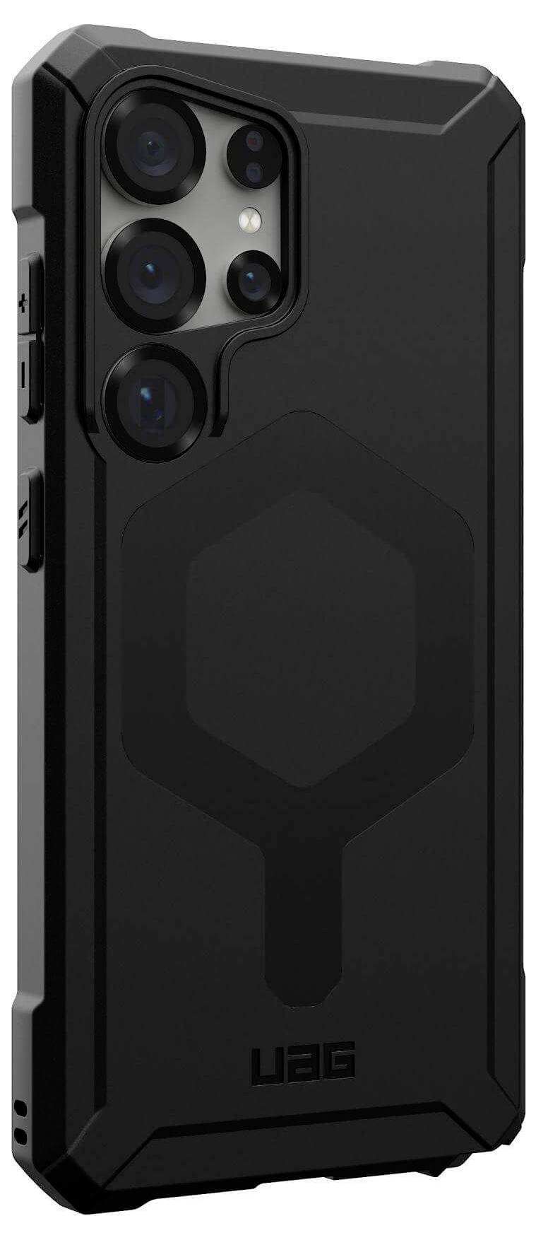 Urban Armor Gear Essential Armor Outdoorcase Samsung Galaxy S25 Ultra Schwarz Induktives Laden 214492114040