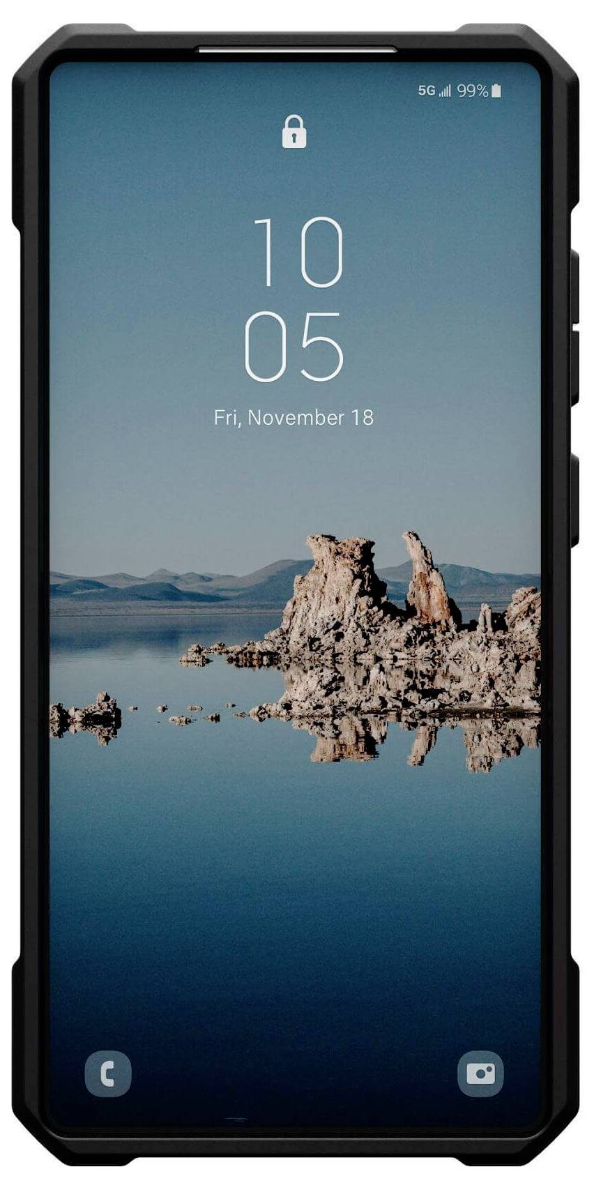 Urban Armor Gear Essential Armor Outdoorcase Samsung Galaxy S25 Ultra Schwarz Induktives Laden 214492114040