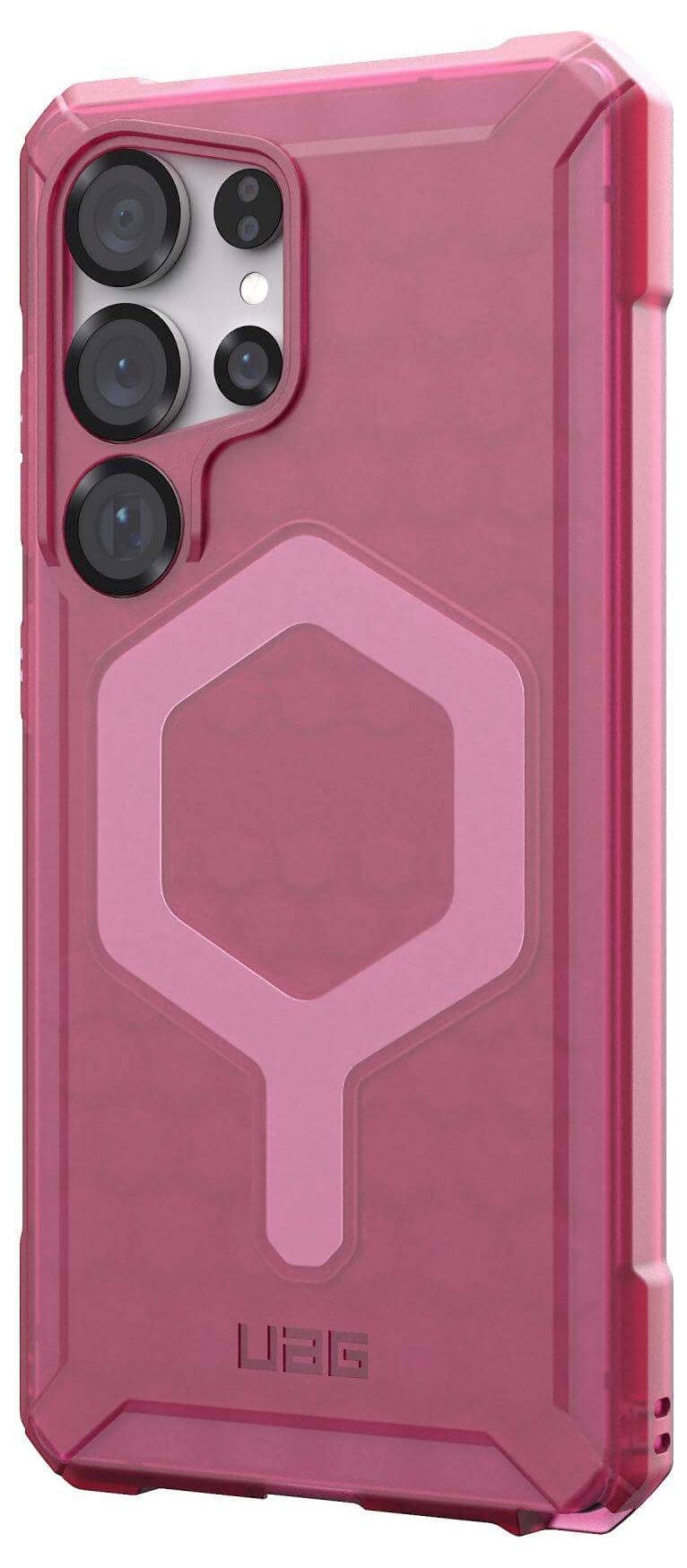 Urban Armor Gear Essential Armor Outdoorcase Samsung Galaxy S25 Ultra Pink, Transparent Induktives Laden 214492119292
