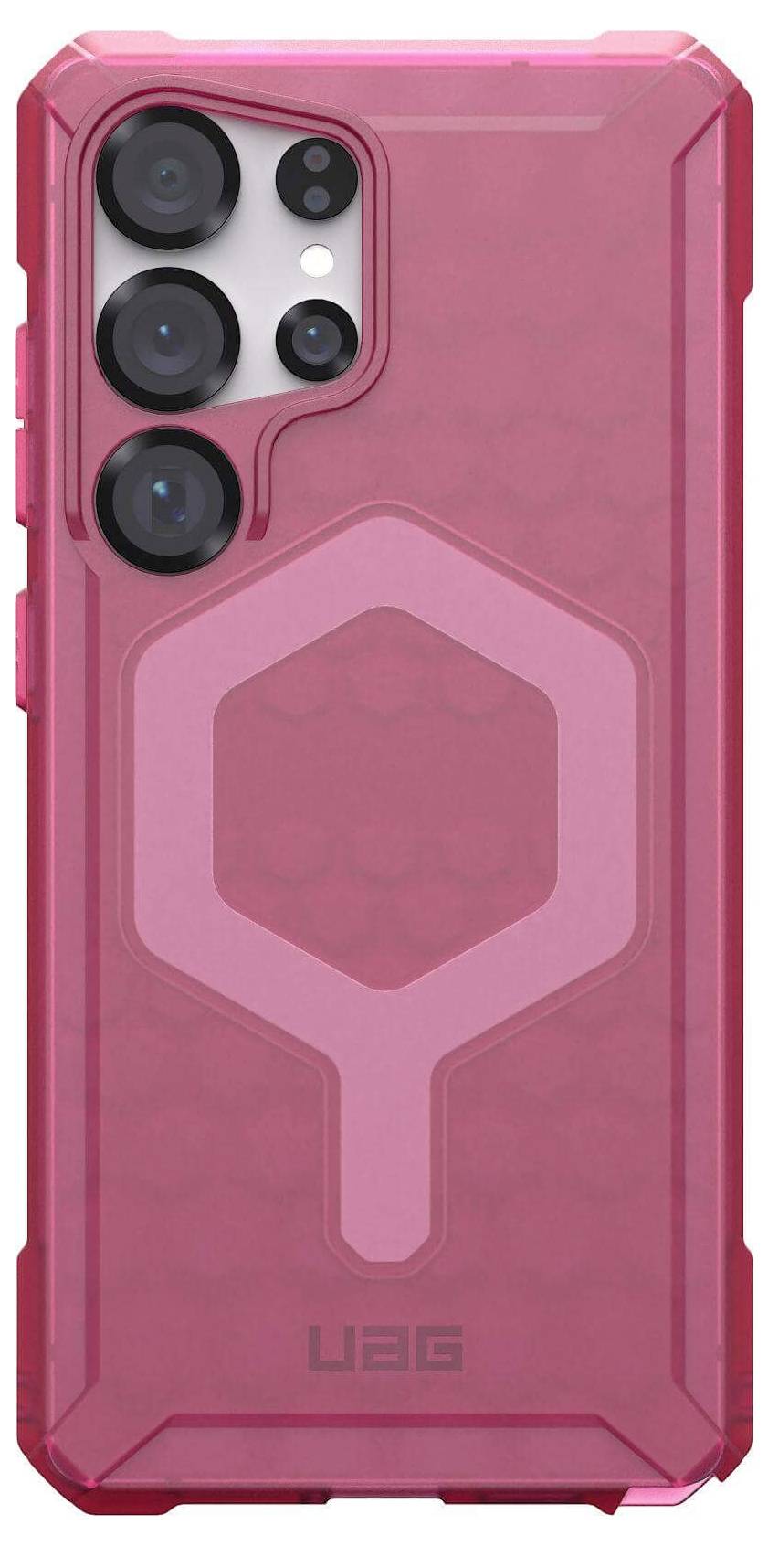 Urban Armor Gear Essential Armor Outdoorcase Samsung Galaxy S25 Ultra Pink, Transparent Induktives Laden 214492119292