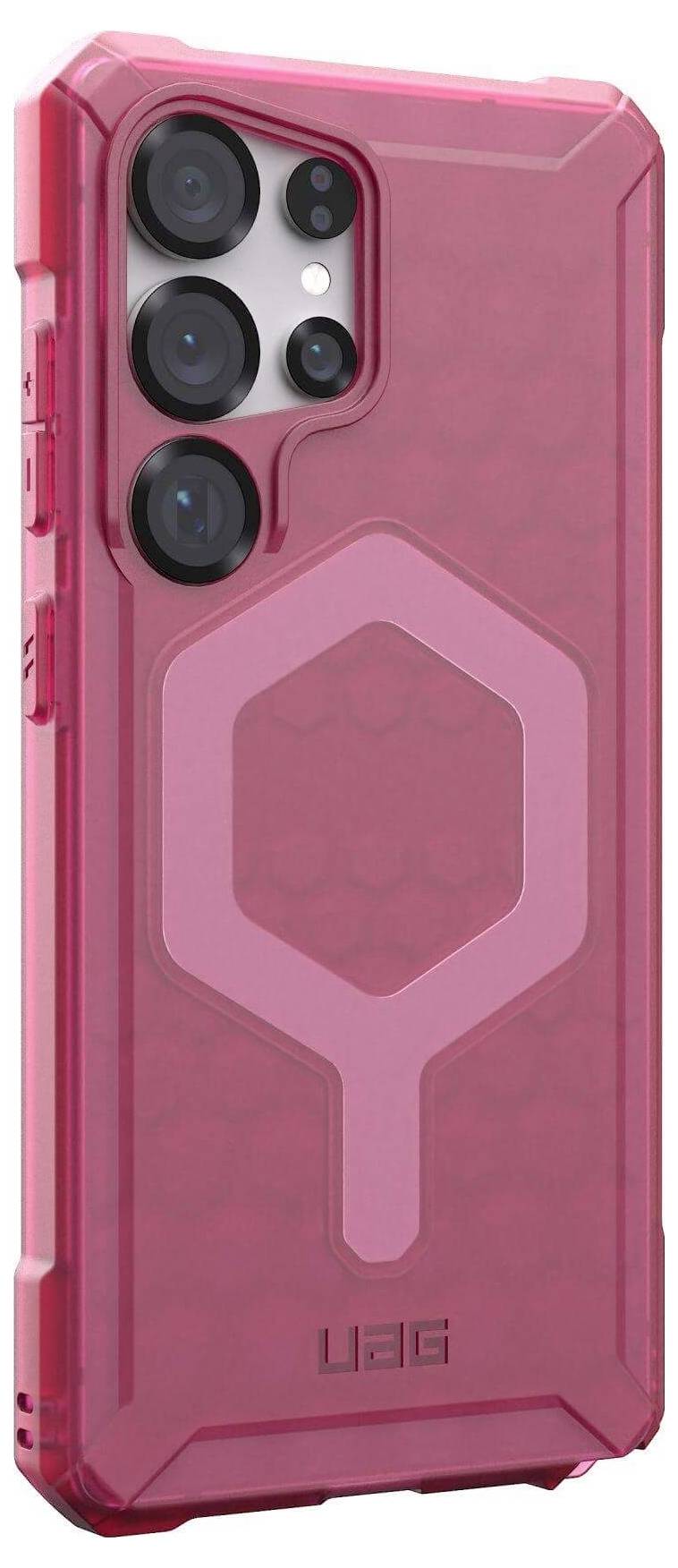 Urban Armor Gear Essential Armor Outdoorcase Samsung Galaxy S25 Ultra Pink, Transparent Induktives Laden 214492119292