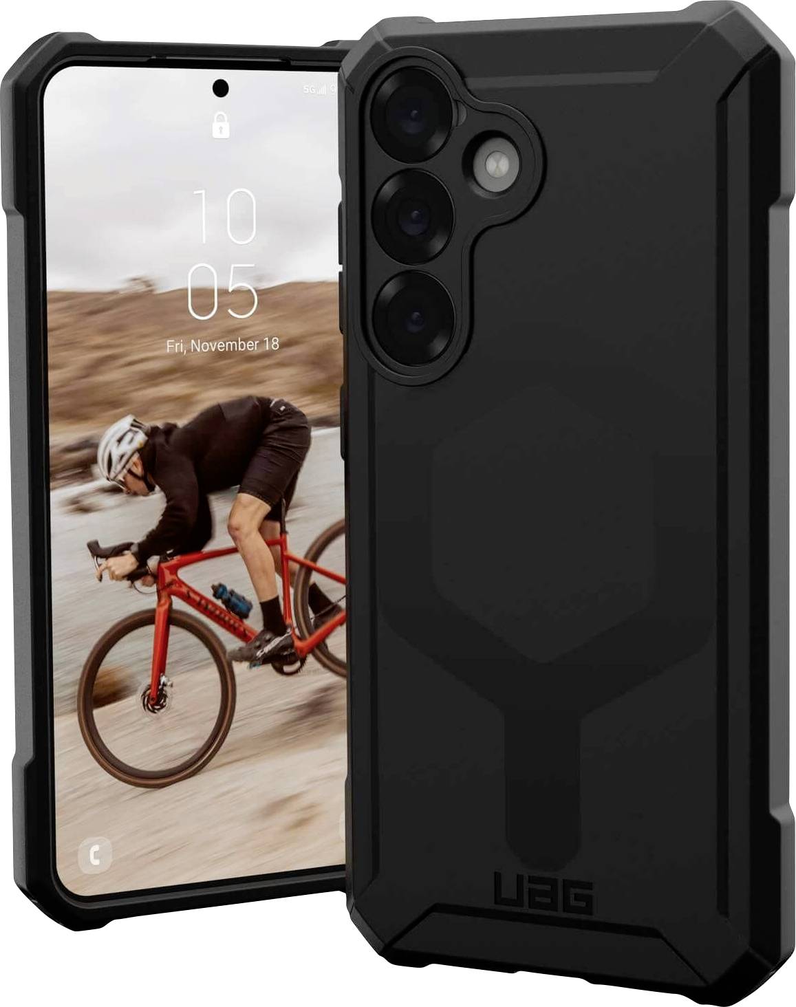 Urban Armor Gear Essential Armor Outdoorcase Samsung Galaxy S25 Schwarz Induktives Laden 214494114040