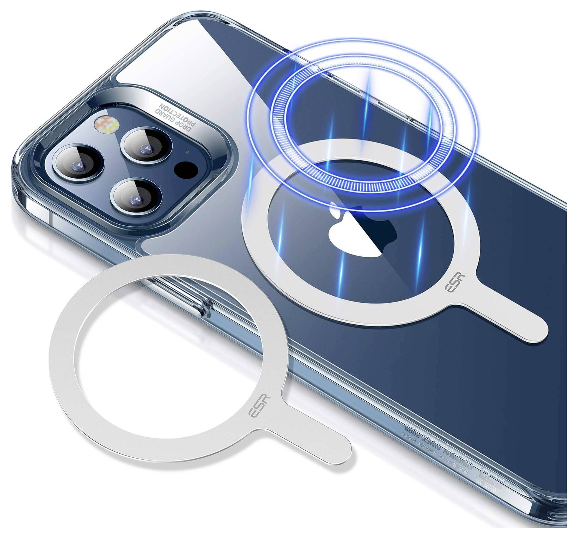 ESR HaloLock MagSafe Magnetring Weiß Passend für Handy-Modell: iPhone 12, iPhone 12 mini, iPhone 12 Pro, iPhone 12 Pro Max