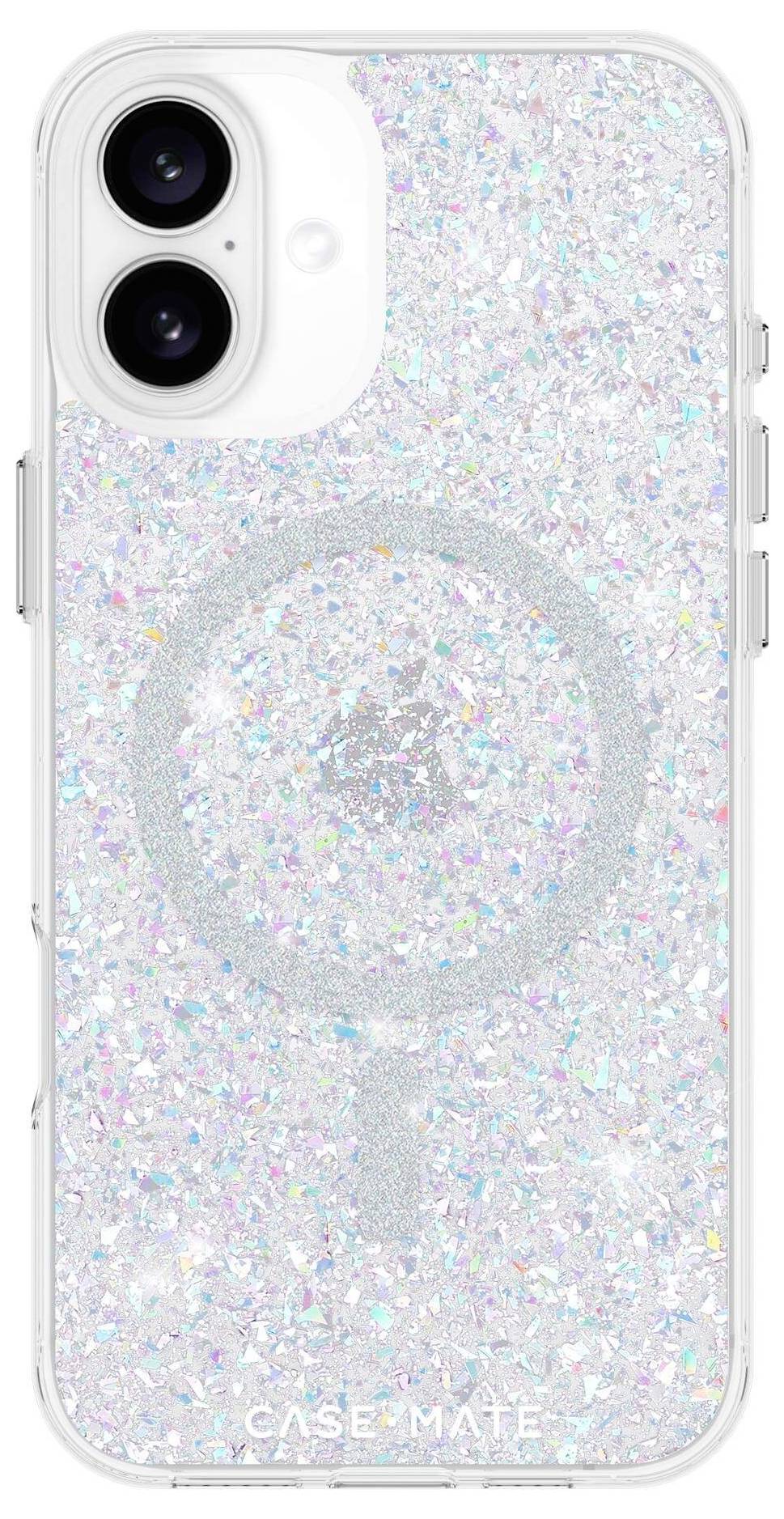 Case-Mate Twinkle Backcover Apple iPhone 16 Plus Glitzereffekt Induktives Laden, MagSafe kompatibel CM054376