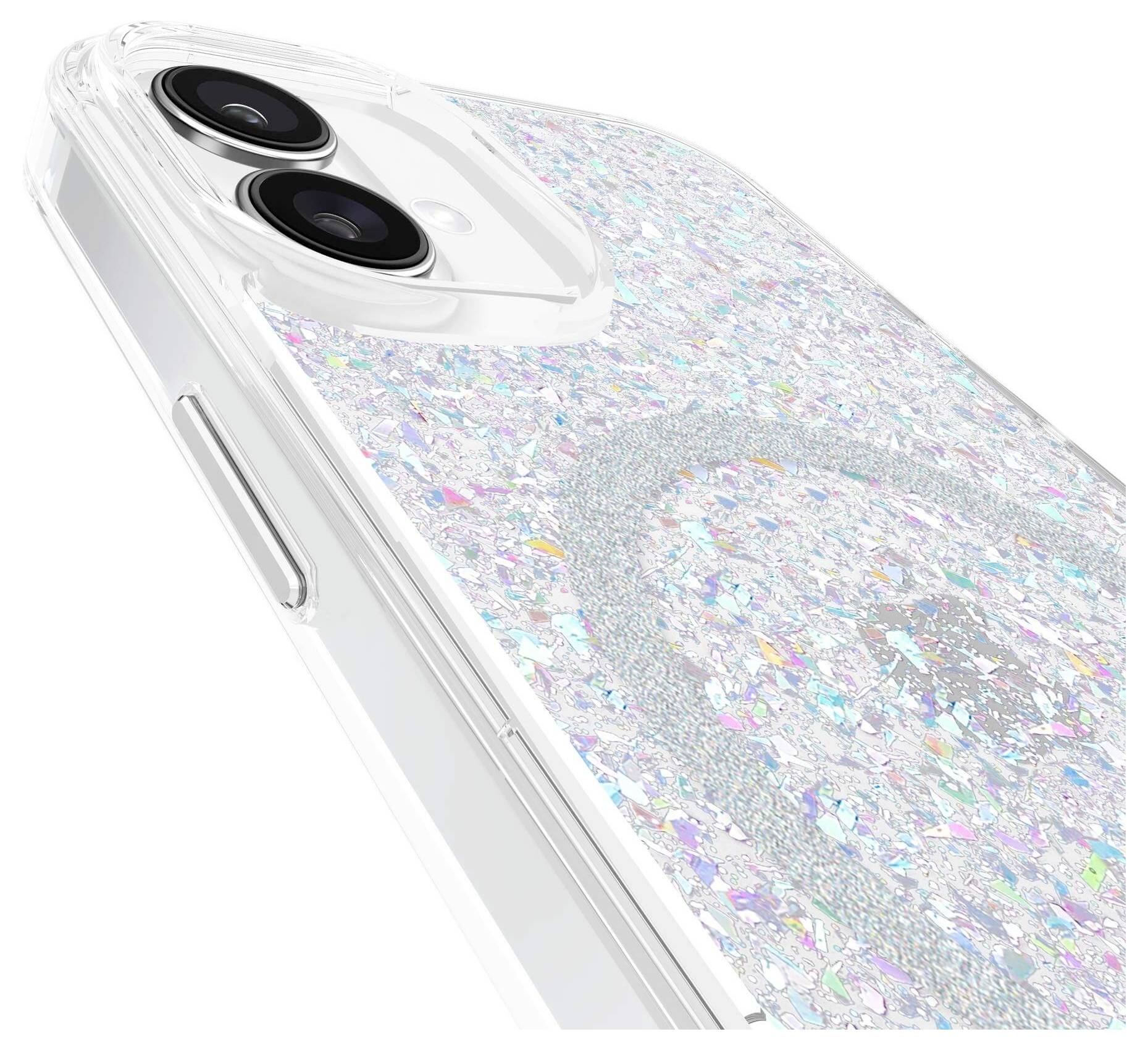 Case-Mate Twinkle Backcover Apple iPhone 16 Plus Glitzereffekt Induktives Laden, MagSafe kompatibel CM054376
