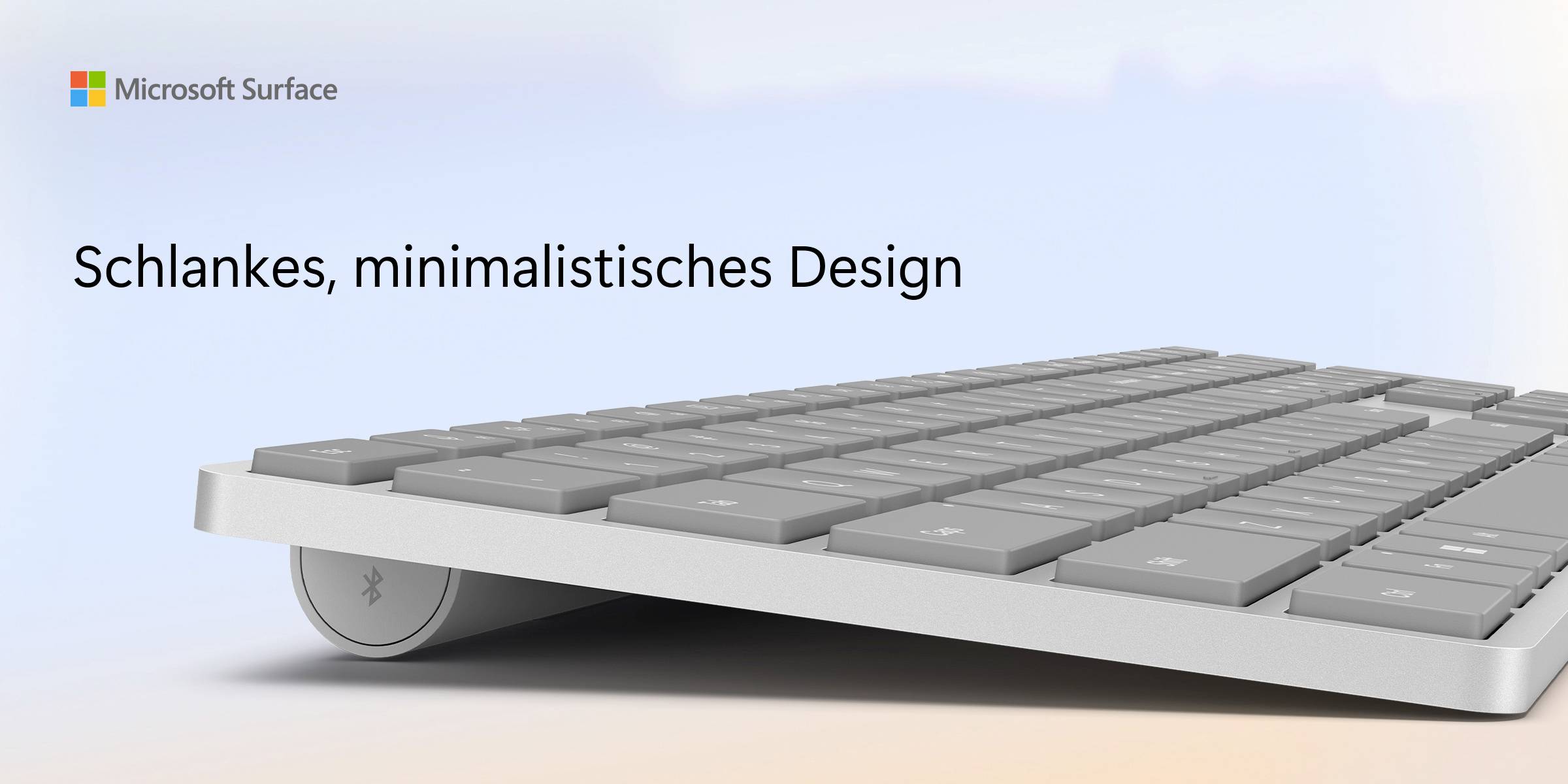 Microsoft MS Srfc Keyboard Bluetooth gray DE COMM Tablet-Tastatur Passend für Marke (Tablet): Microsoft Android™, Apple iOS®