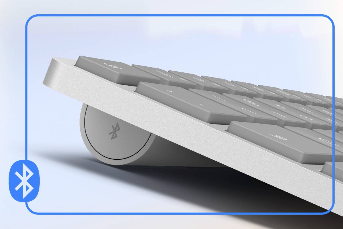 Microsoft MS Srfc Keyboard Bluetooth gray DE COMM Tablet-Tastatur Passend für Marke (Tablet): Microsoft Android™, Apple iOS®