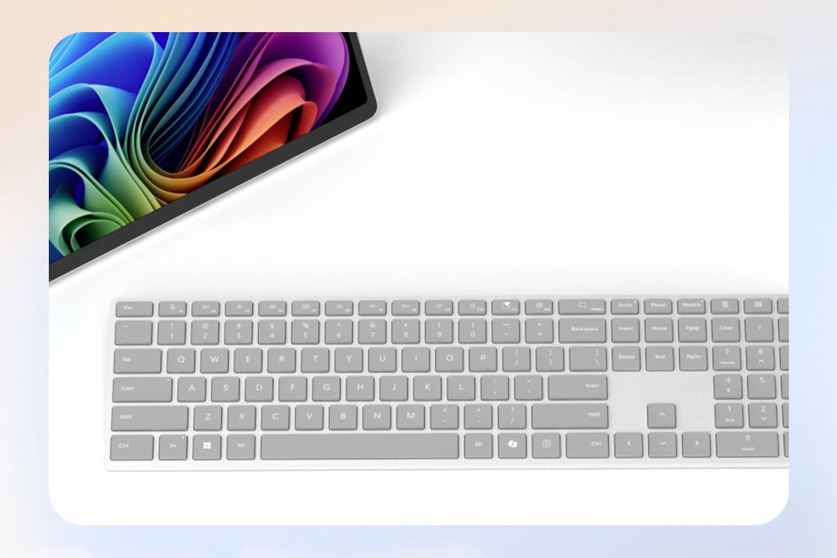 Microsoft MS Srfc Keyboard Bluetooth gray DE COMM Tablet-Tastatur Passend für Marke (Tablet): Microsoft Android™, Apple iOS®