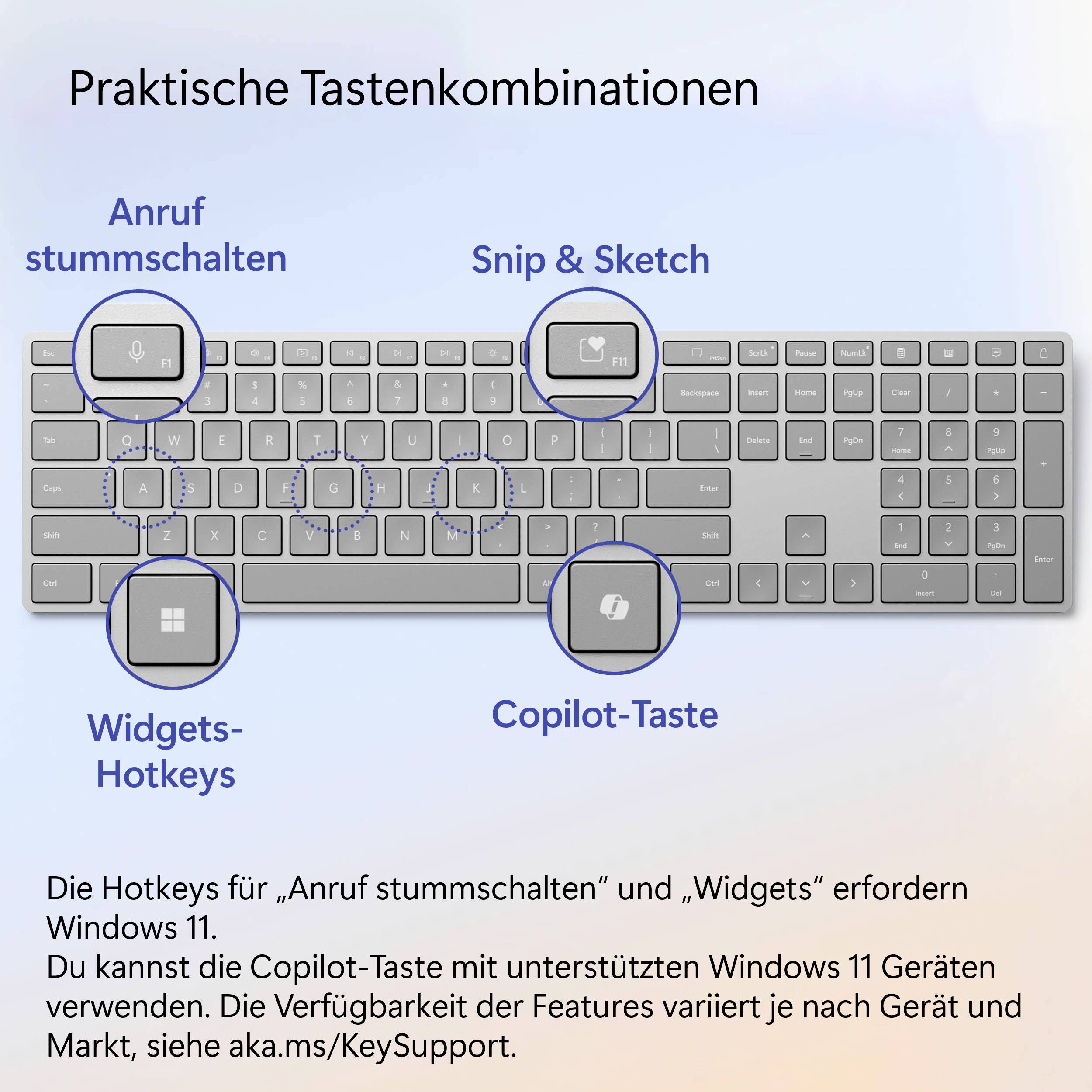 Microsoft Surface Keyboard Tablet-Tastatur Passend für Marke (Tablet): Microsoft Android™, Apple iOS®, Windows®