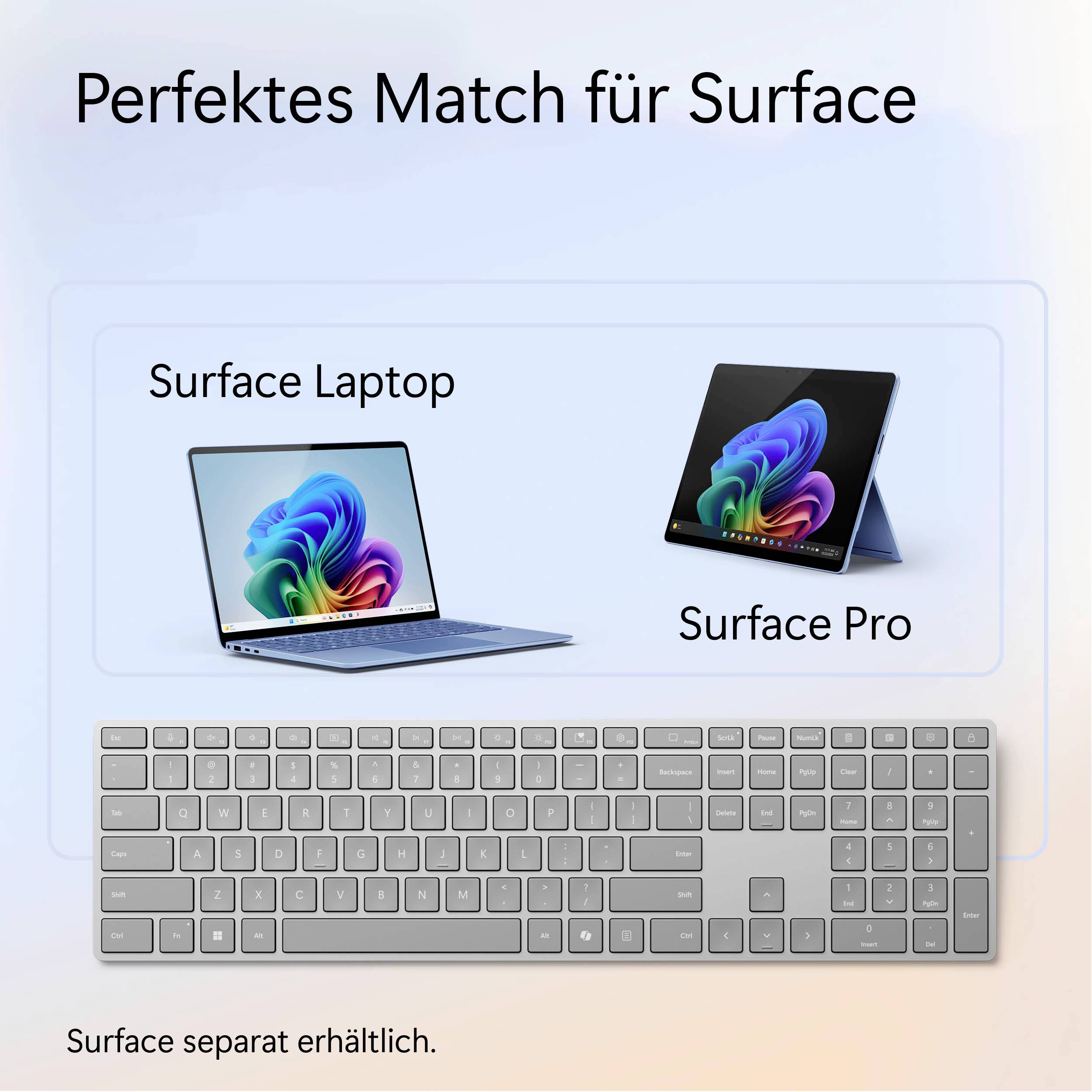 Microsoft Surface Keyboard Tablet-Tastatur Passend für Marke (Tablet): Microsoft Android™, Apple iOS®, Windows®