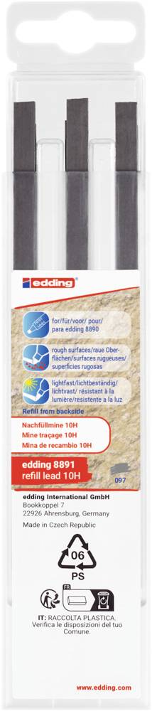 Edding 10 Garphit 6er-Pack 4-8891-6097 Ersatzspitze Schwarz 1 Set