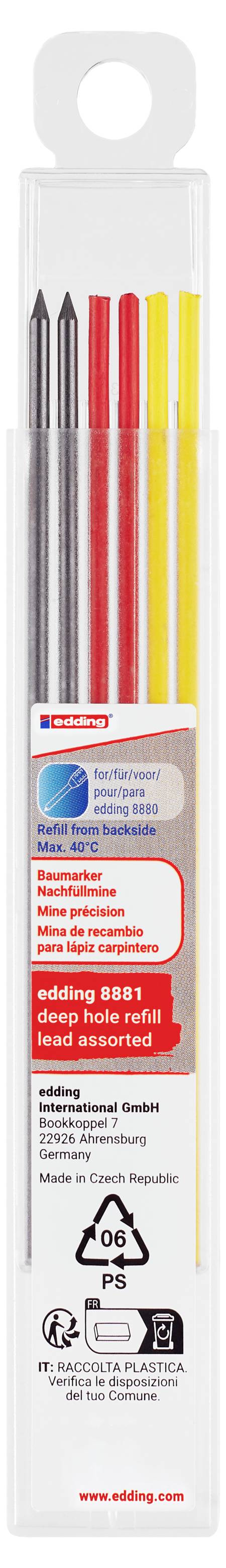 Packung mit Stabilo BOSS Original Textmarkern, mit vier verschiedenen Farben in einem durchsichtigen Kunststoffetui und Produktdetails auf dem Etikett.