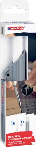 Edding DIY Baumarker Graphit 4-8880-8881 Tieflochmarker Grau, Weiß 1 Set