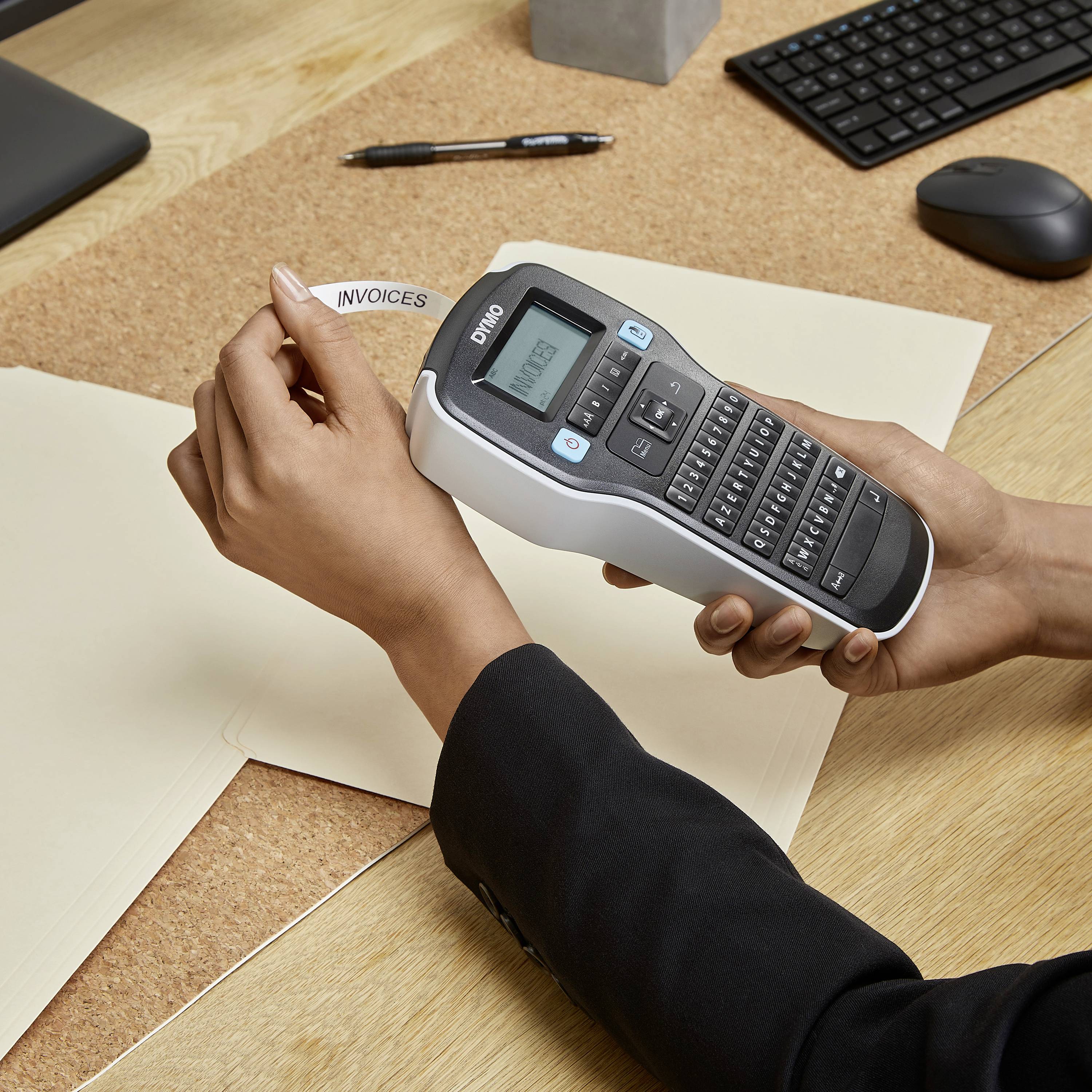 DYMO LabelManager™ 160 ValuePack AZERTY Beschriftungsgerät Geeignet für Schriftband: D1 6 mm, 9 mm, 12 mm