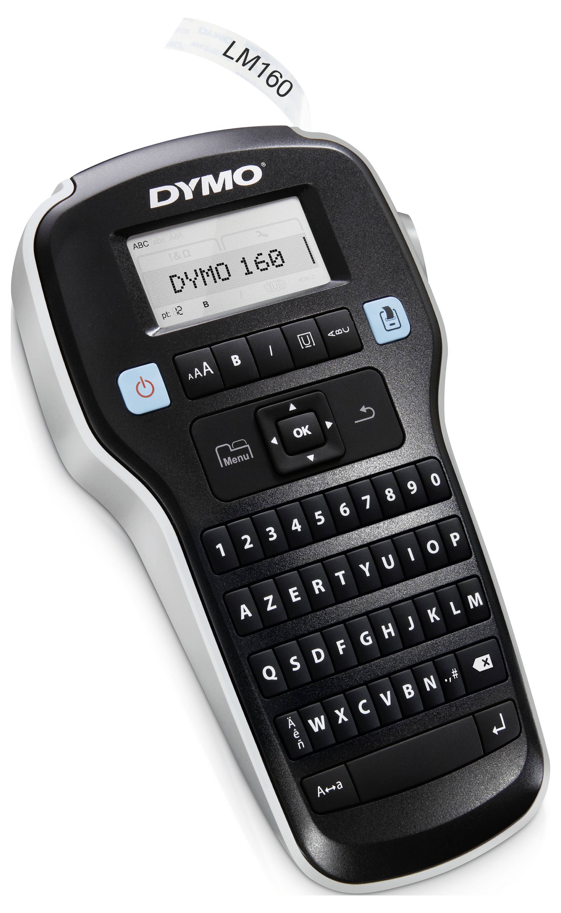 DYMO LabelManager™ 160 ValuePack AZERTY Beschriftungsgerät Geeignet für Schriftband: D1 6 mm, 9 mm, 12mm