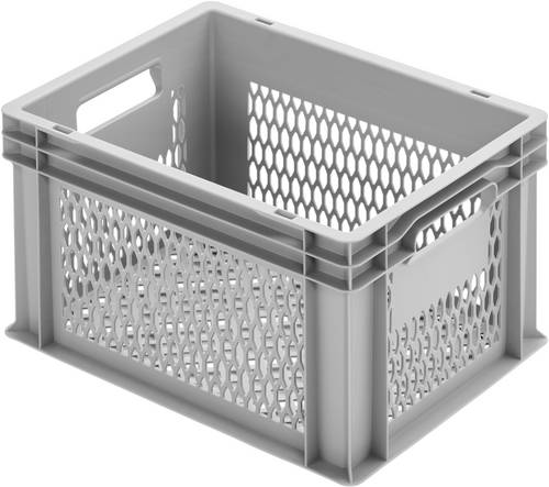 Alutec 75045 Kunststoffbox vergittert (B x H x T) 400 x 235 x 300 mm Grau 1 St.