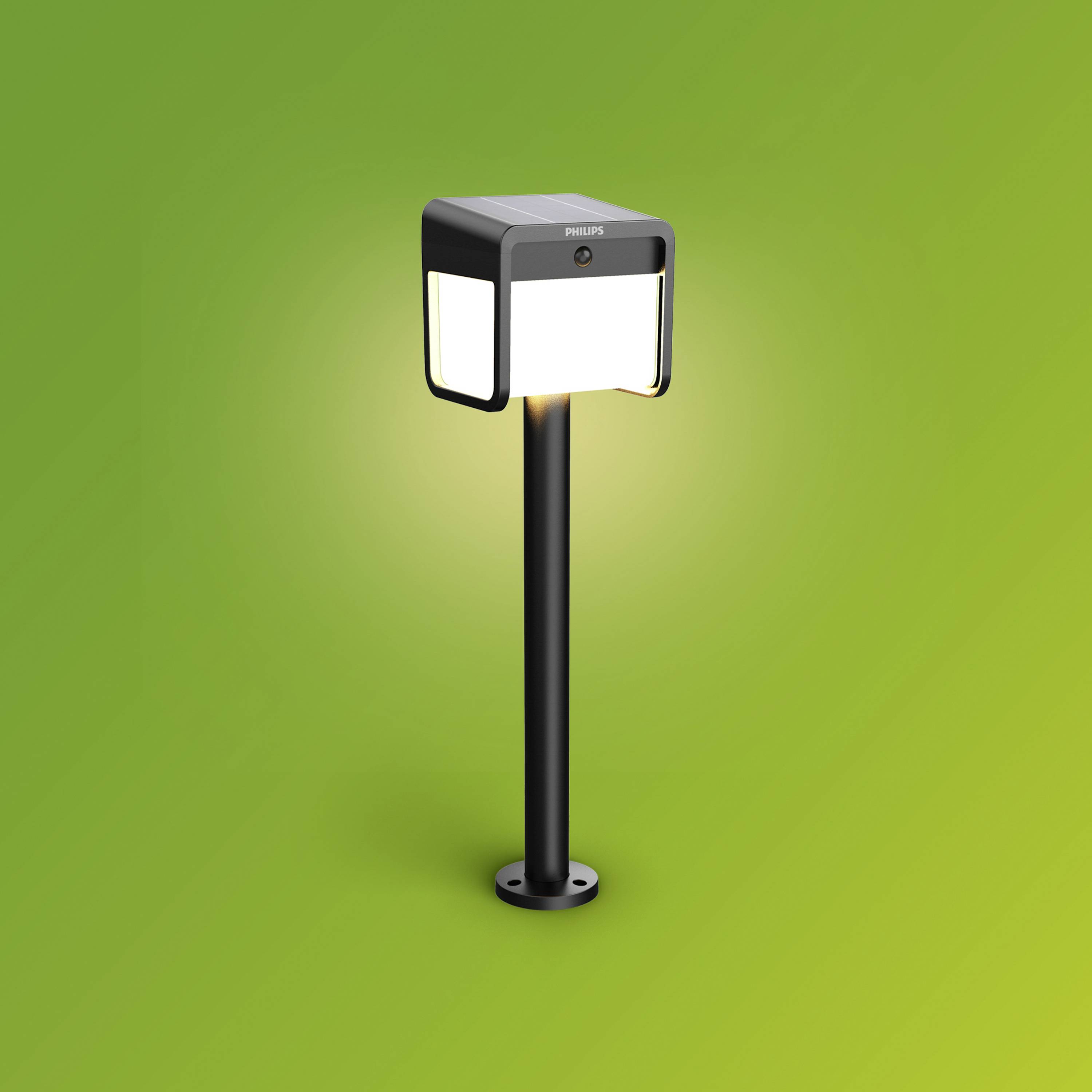 Philips LED 929004631901 Ezra Solar-Außenstandleuchte LED LED fest eingebaut 1.8 W Schwarz