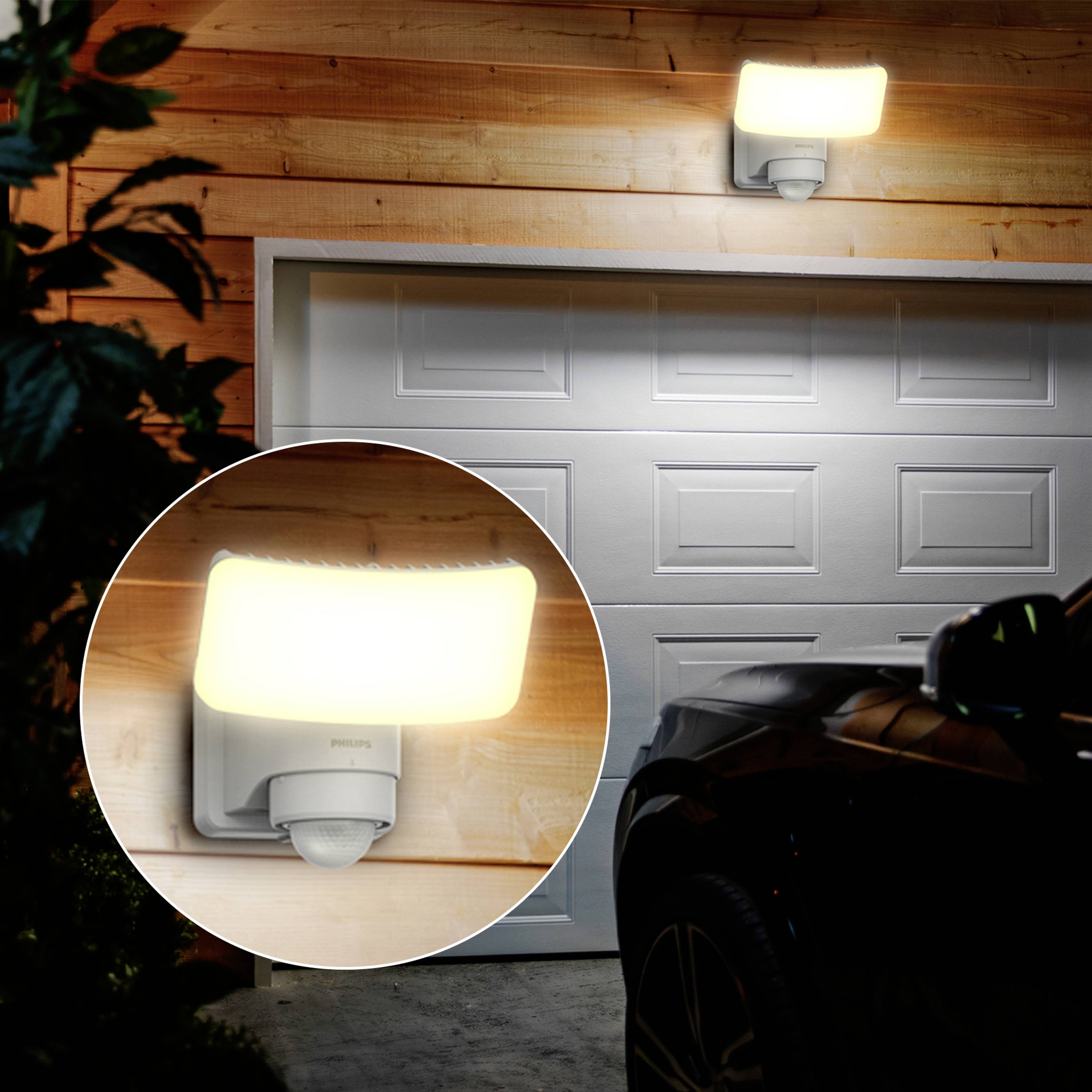 Philips LED Tylus 929004632101 Solar-Außenwandleuchte mit Bewegungsmelder LED 6W Weiß