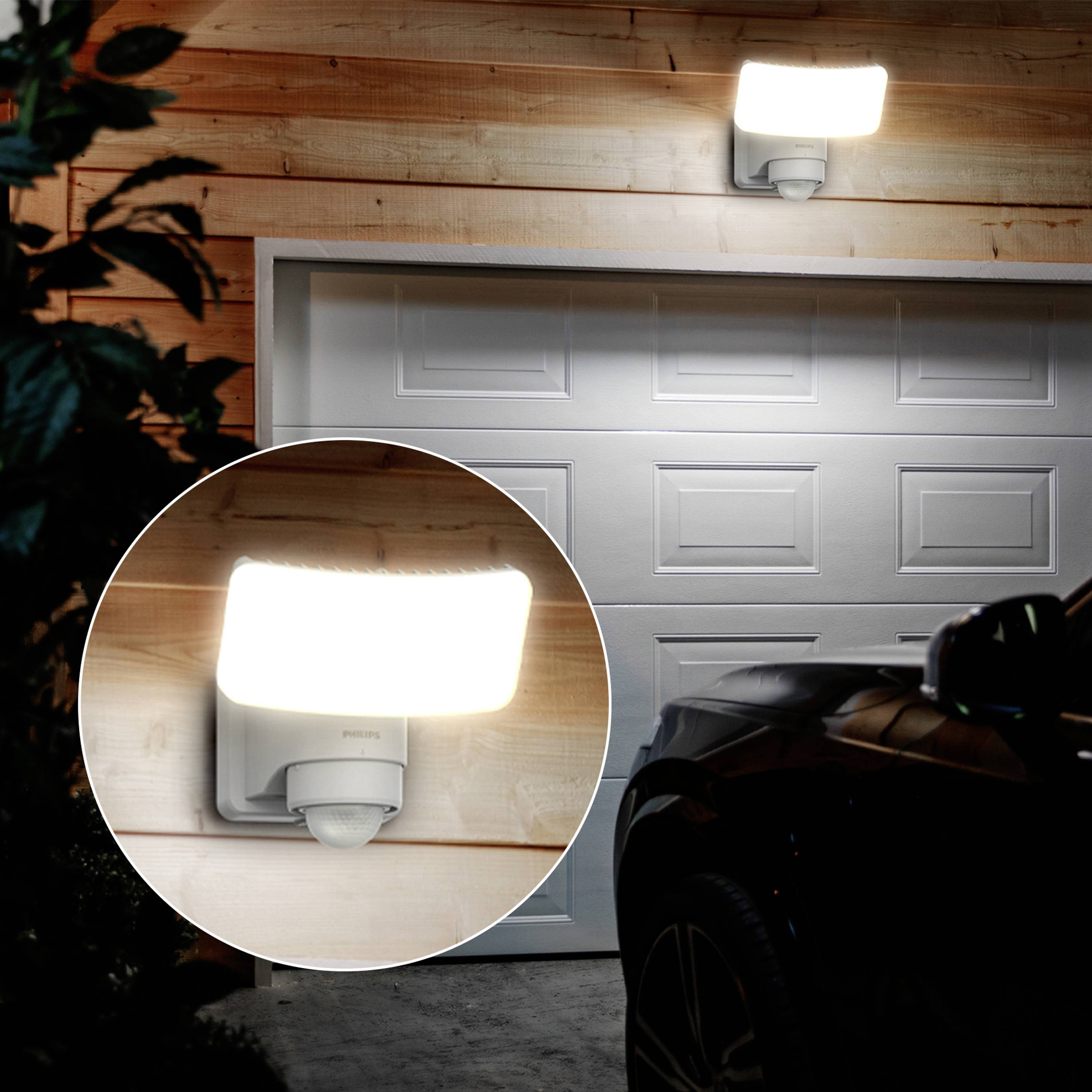 Philips LED Tylus 929004632201 Solar-Außenwandleuchte mit Bewegungsmelder LED 6W Weiß