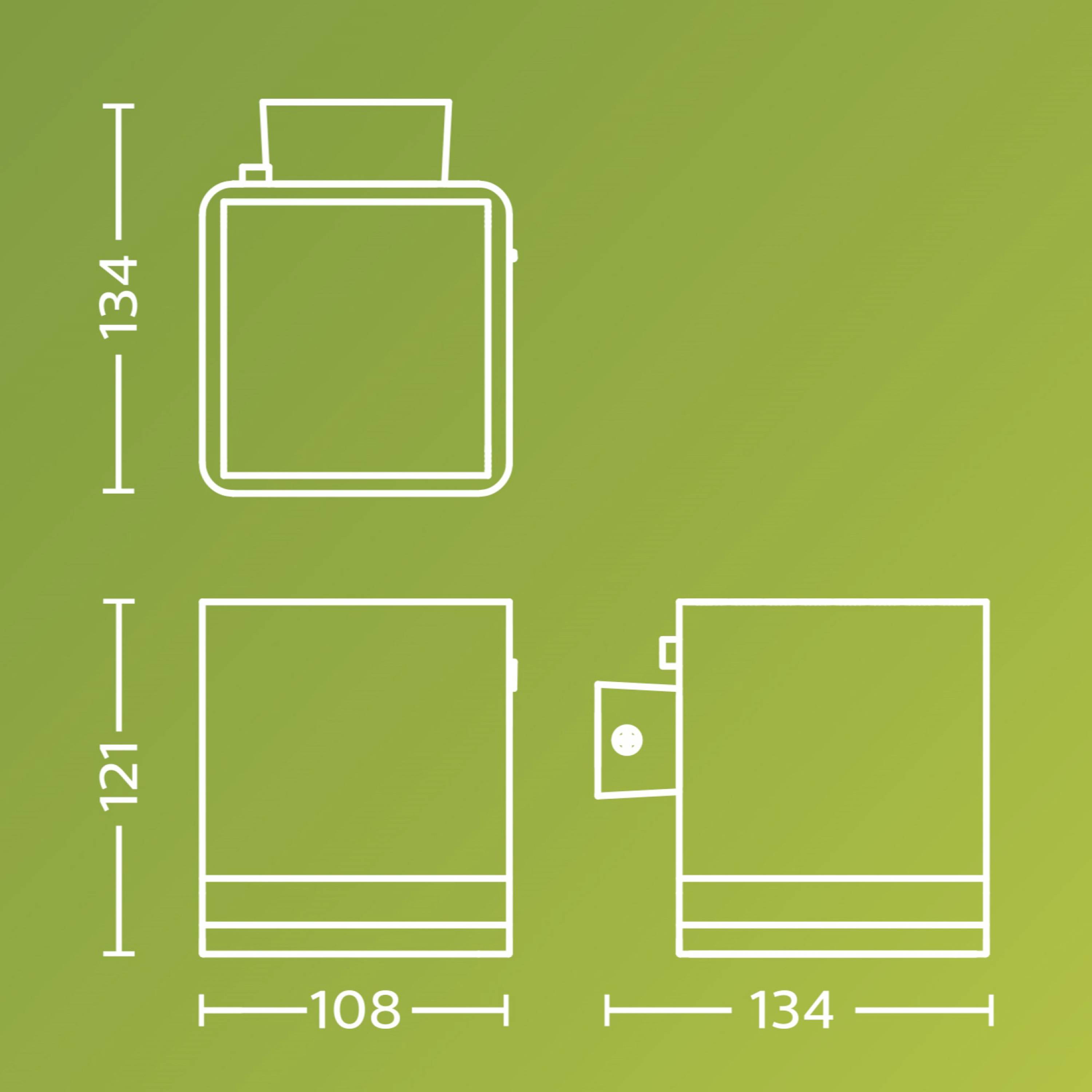 Philips LED Virona 929004658701 Solar-Außenwandleuchte mit Bewegungsmelder LED 1.8W Schwarz
