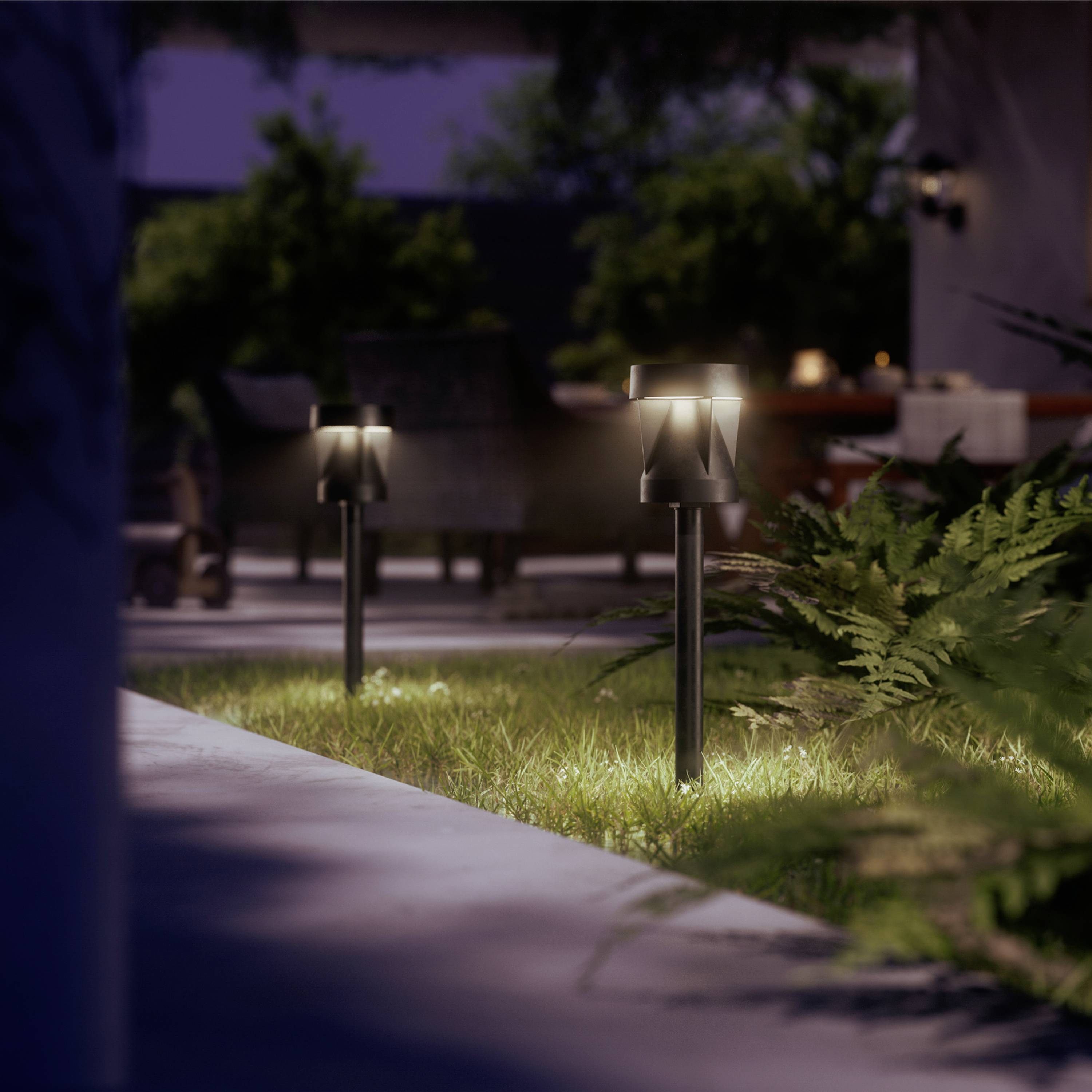 Philips LED 929004659001 Avery Solar-Außenstandleuchte LED LED fest eingebaut 1.8 W Schwarz