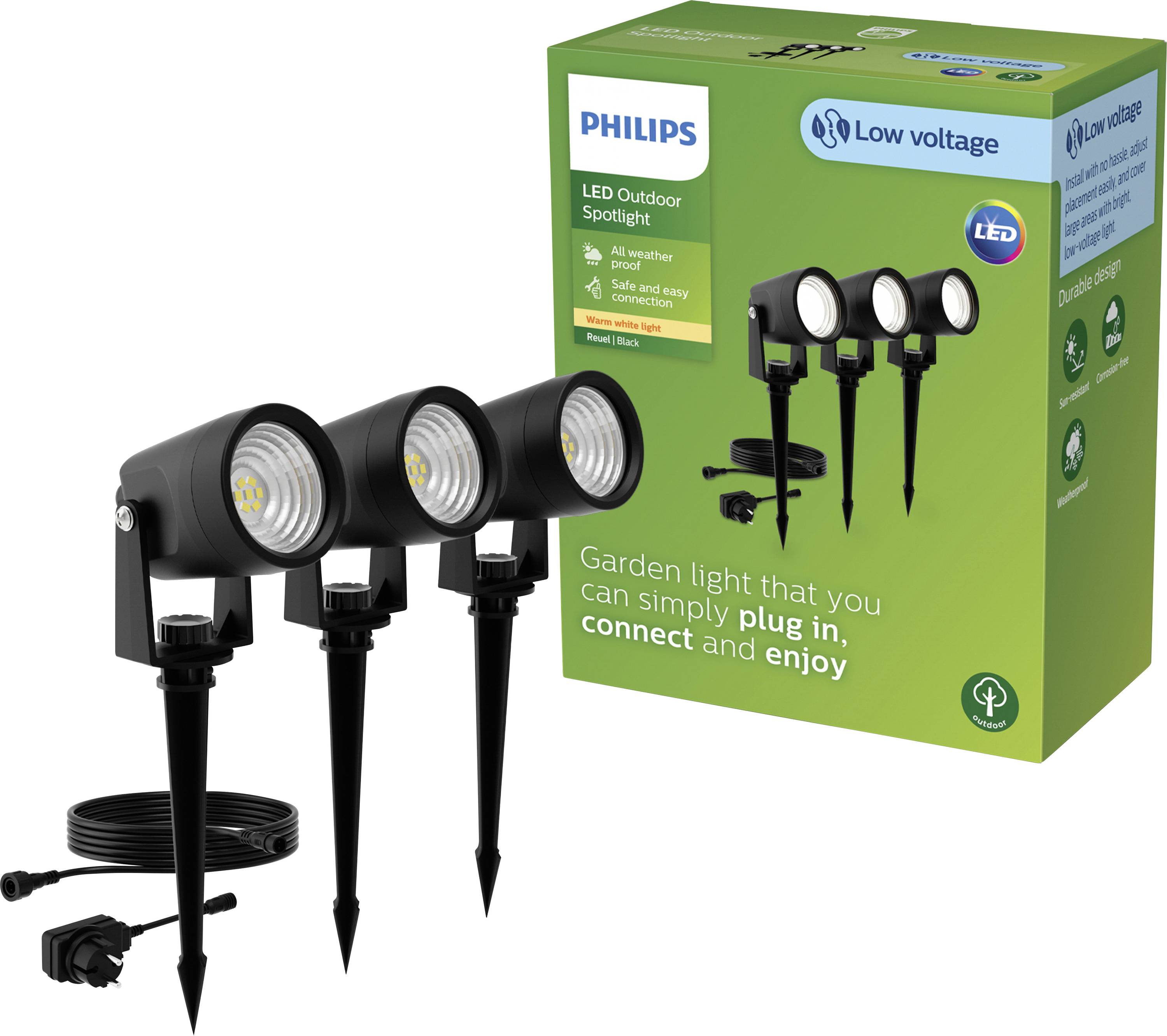 Philips LED 929004659301 Reuel LED-Außenstandleuchte LED 4.5W Schwarz