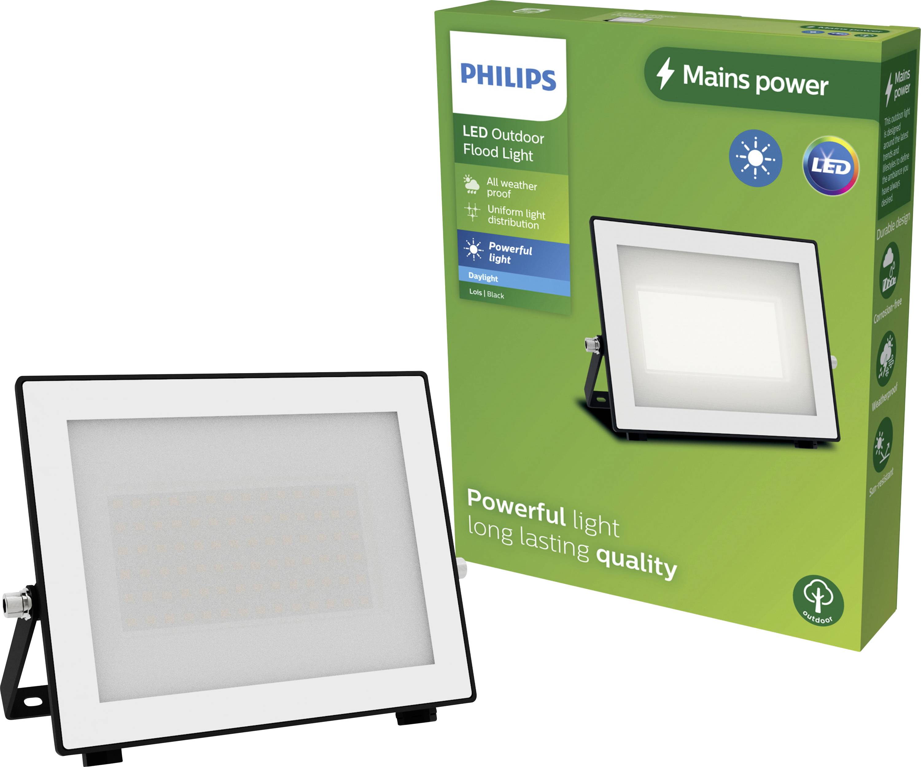 Philips LED Lois 929004642101 LED-Außenstrahler 50 W Leuchtfarben: Kaltweiß