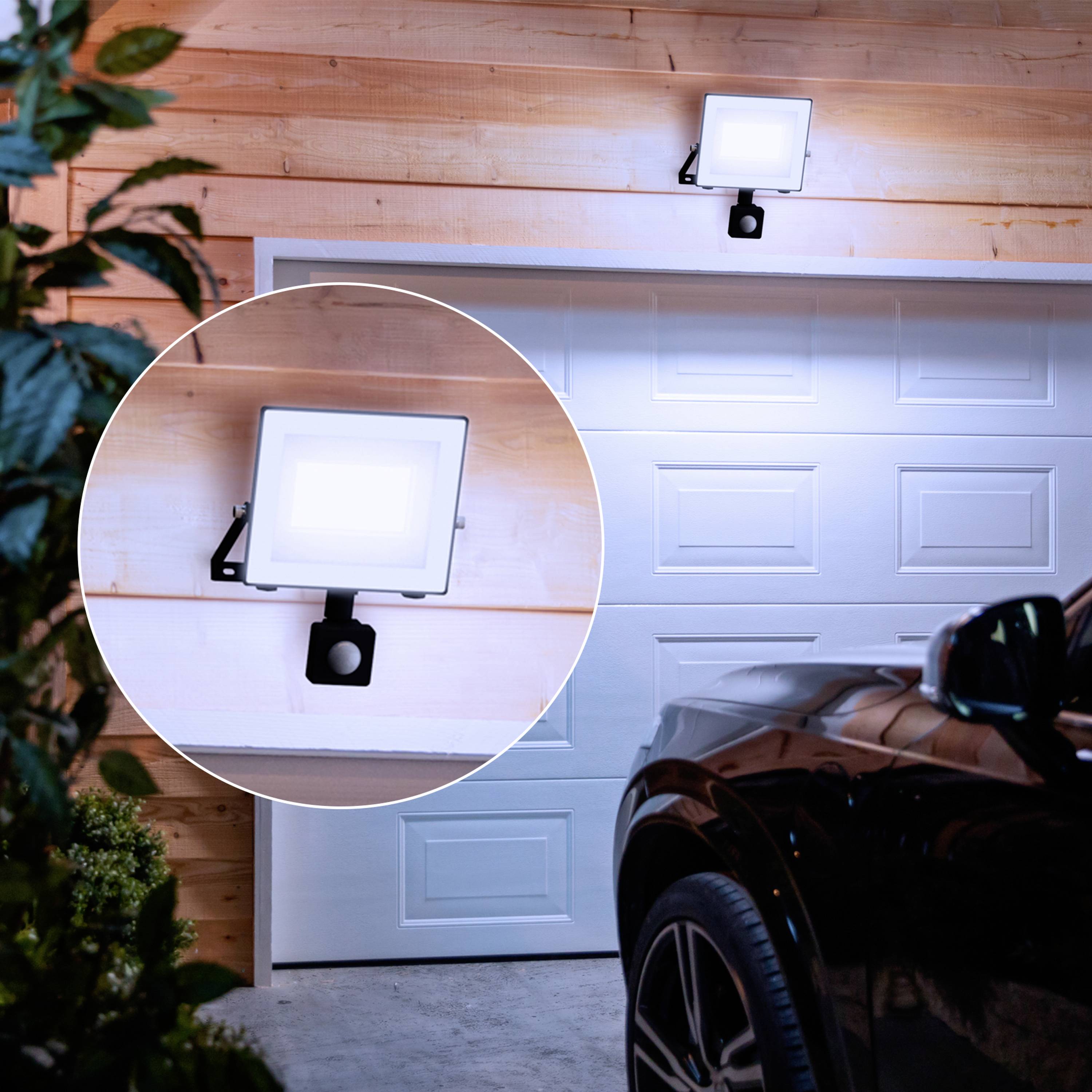 Philips LED Lois 929004643301 LED-Außenstrahler mit Bewegungsmelder 14W Leuchtfarben: Kaltweiß