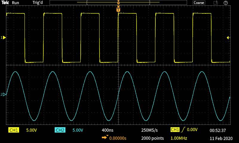 Tektronix TBS1052C-EDU Digital-Oszilloskop 50MHz 2-Kanal 1 GSa/s 20 kpts 1St.