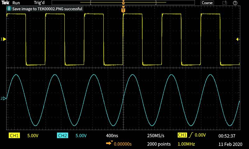 Tektronix TBS1052C-EDU Digital-Oszilloskop 50MHz 2-Kanal 1 GSa/s 20 kpts 1St.